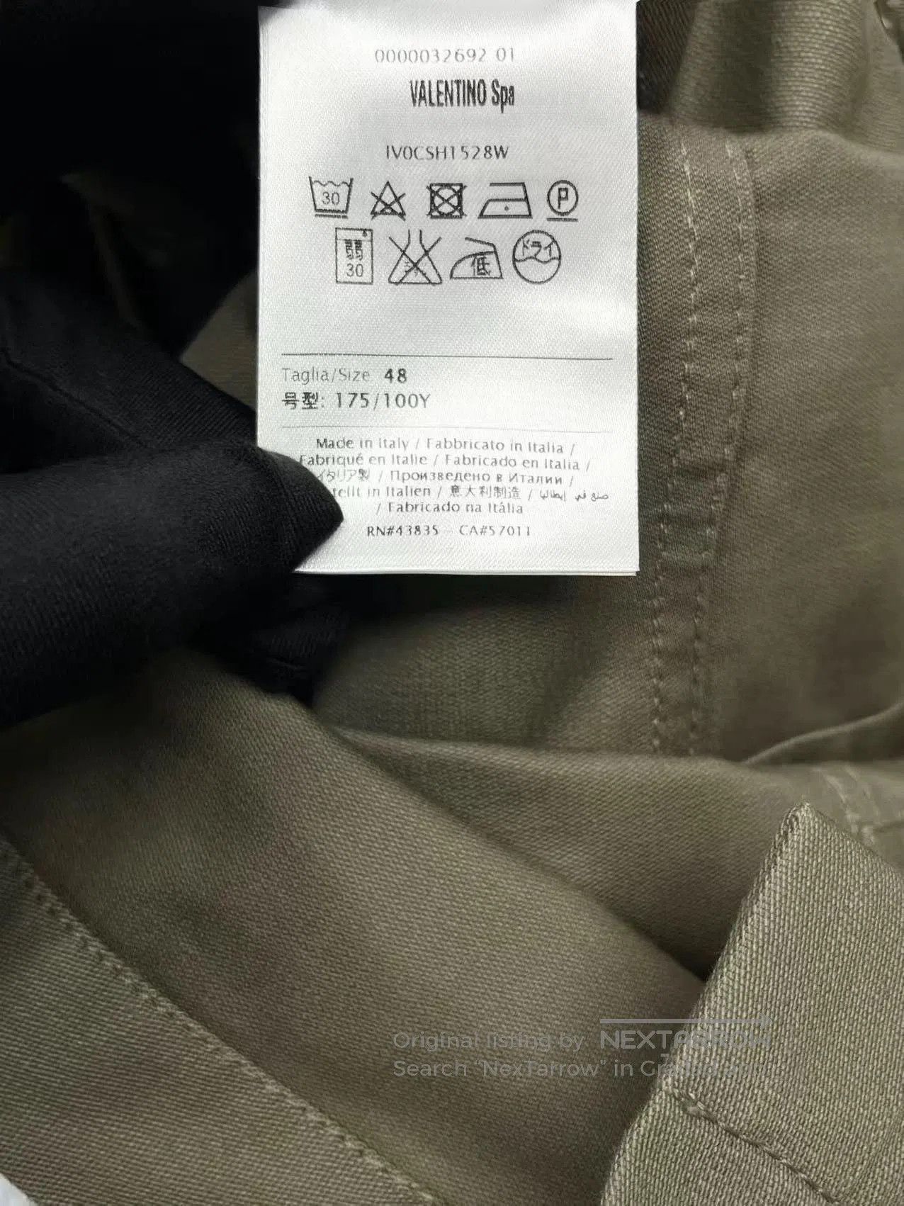 Valentino valentino embroidered logo camouflage work jacket. Size US L / EU 52-54 / 3 - 6 Thumbnail