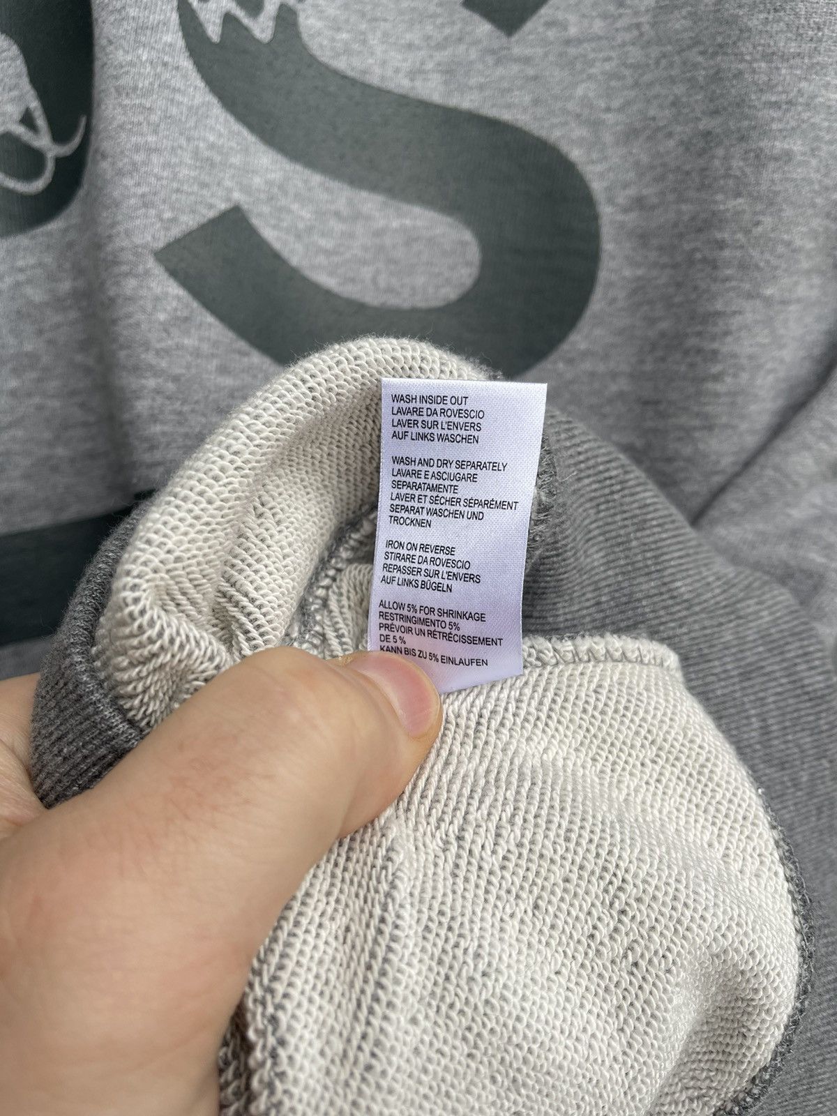 Paul Smith Paul Smith Cotton Big Logo Sweatshirt Gray Pullover Sweater Size US S / EU 44-46 / 1 - 7 Thumbnail