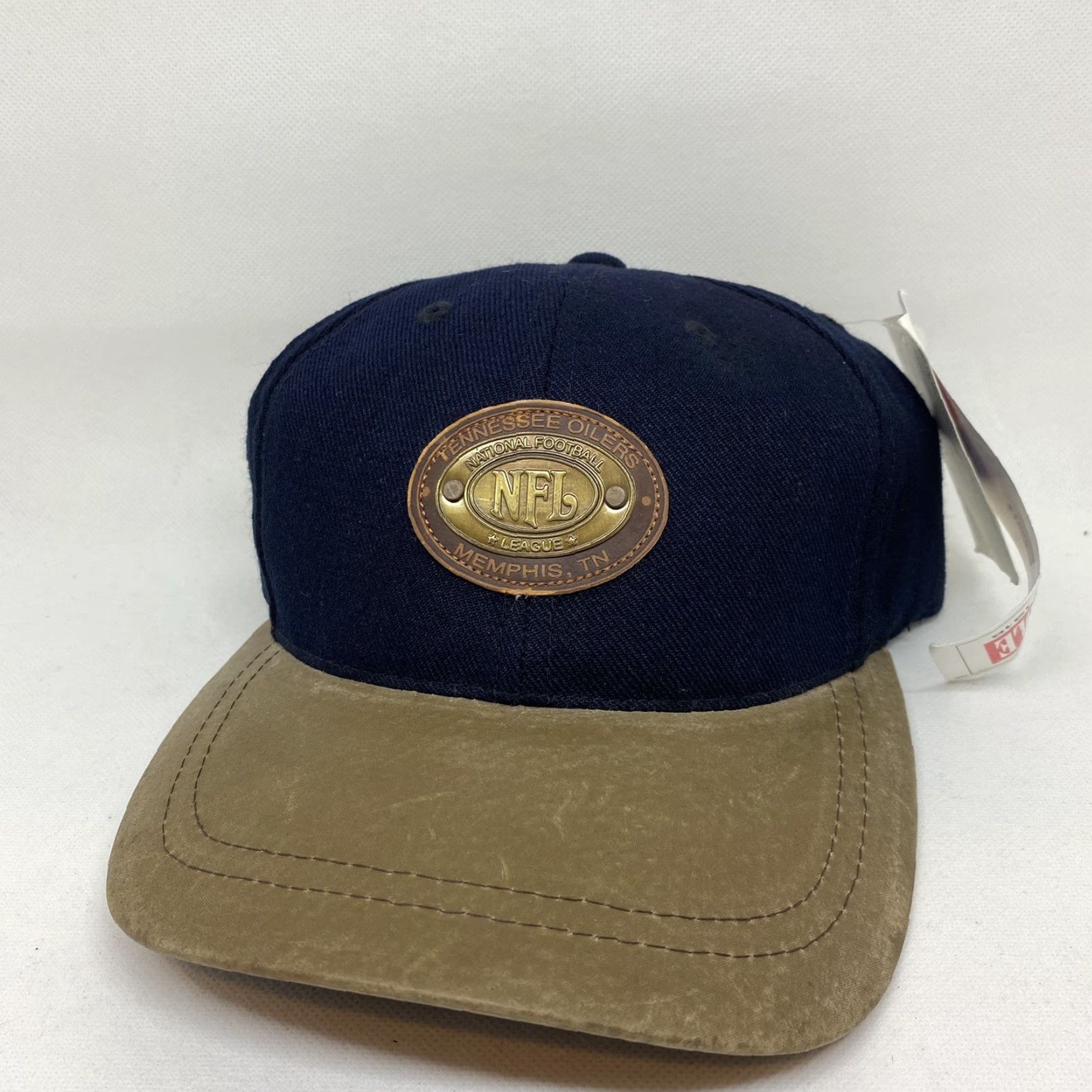 American Needle NFL Tennessee Oilers Hat Cap Blue Brown Strapback American Needle NWT Cap Baseball Men Adjustable Size ONE SIZE - 2 Thumbnail
