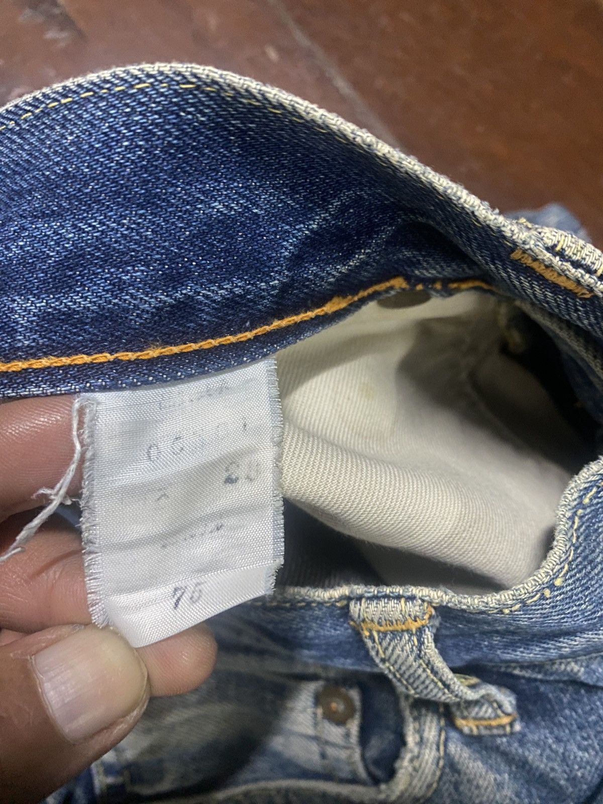 Burgus Plus Vintage Burgus Plus Hinoya Co Distressed mud wash Selvedge Size US 30 / EU 46 - 22 Thumbnail