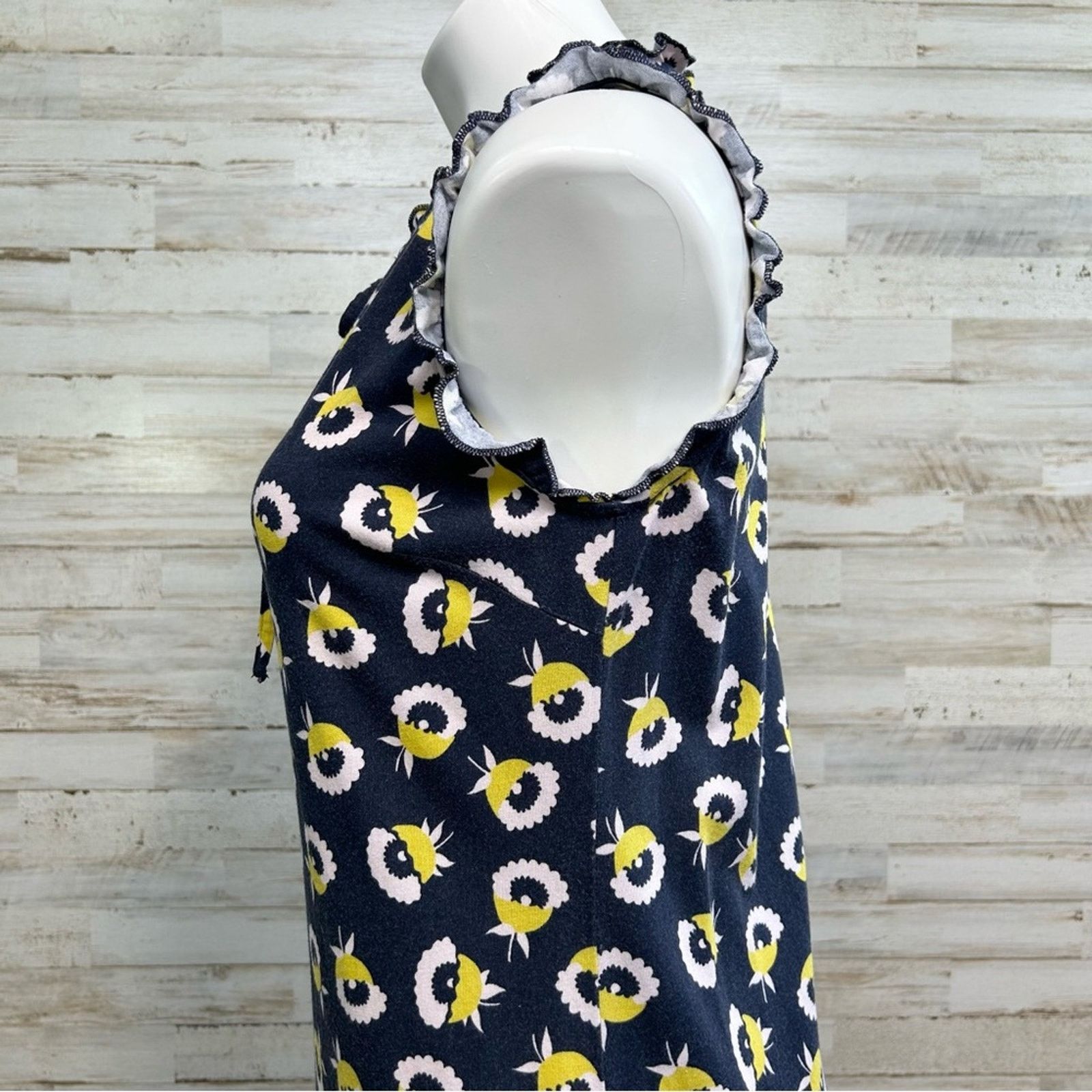 Boden Boden Lois Knit Sleeveless Floral Dress Size 6 Navy Yellow Size M / US 6-8 / IT 42-44 - 6 Thumbnail
