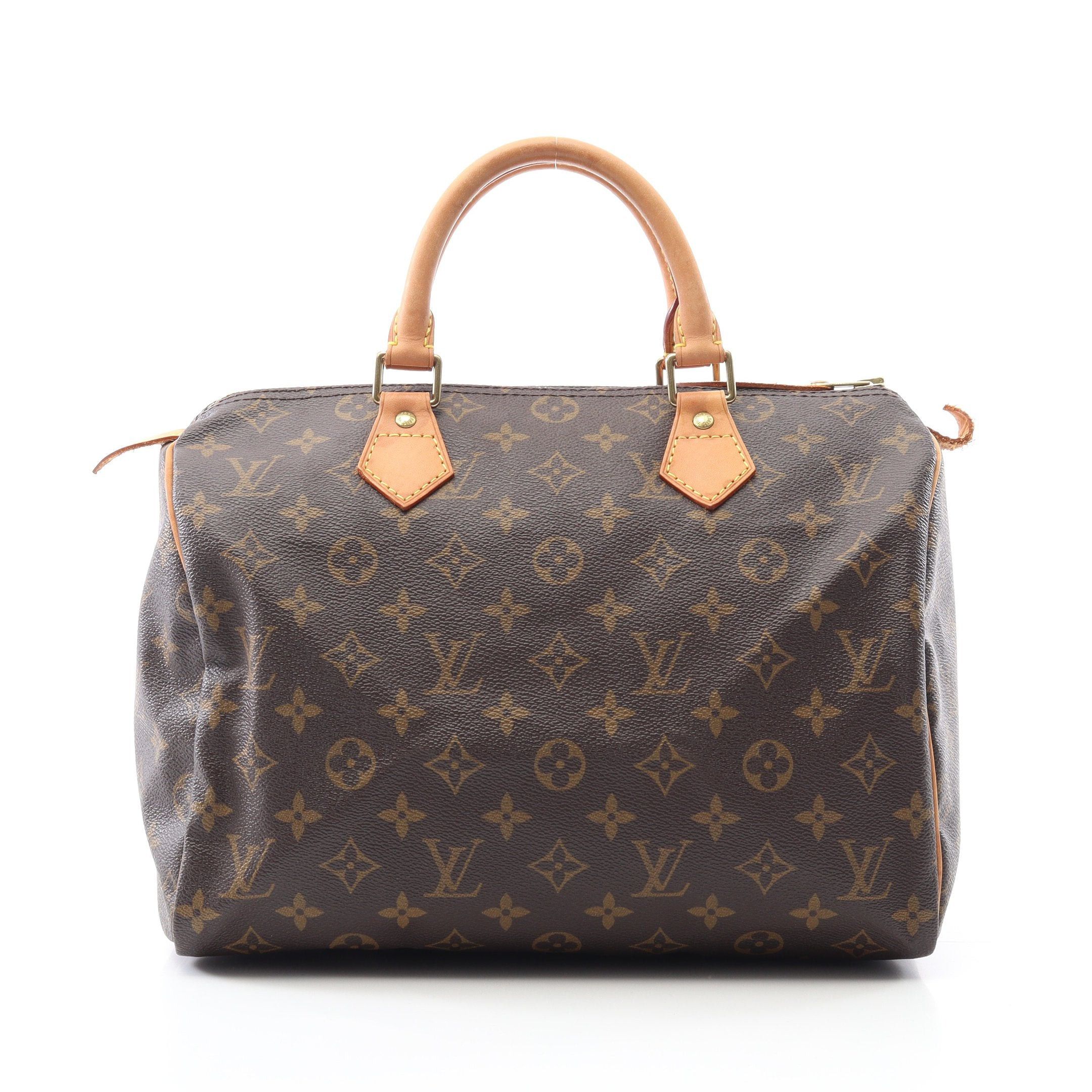 Louis Vuitton Louis Vuitton Speedy 30 Monogram Handbag Leather Brown Size ONE SIZE - 1 Thumbnail