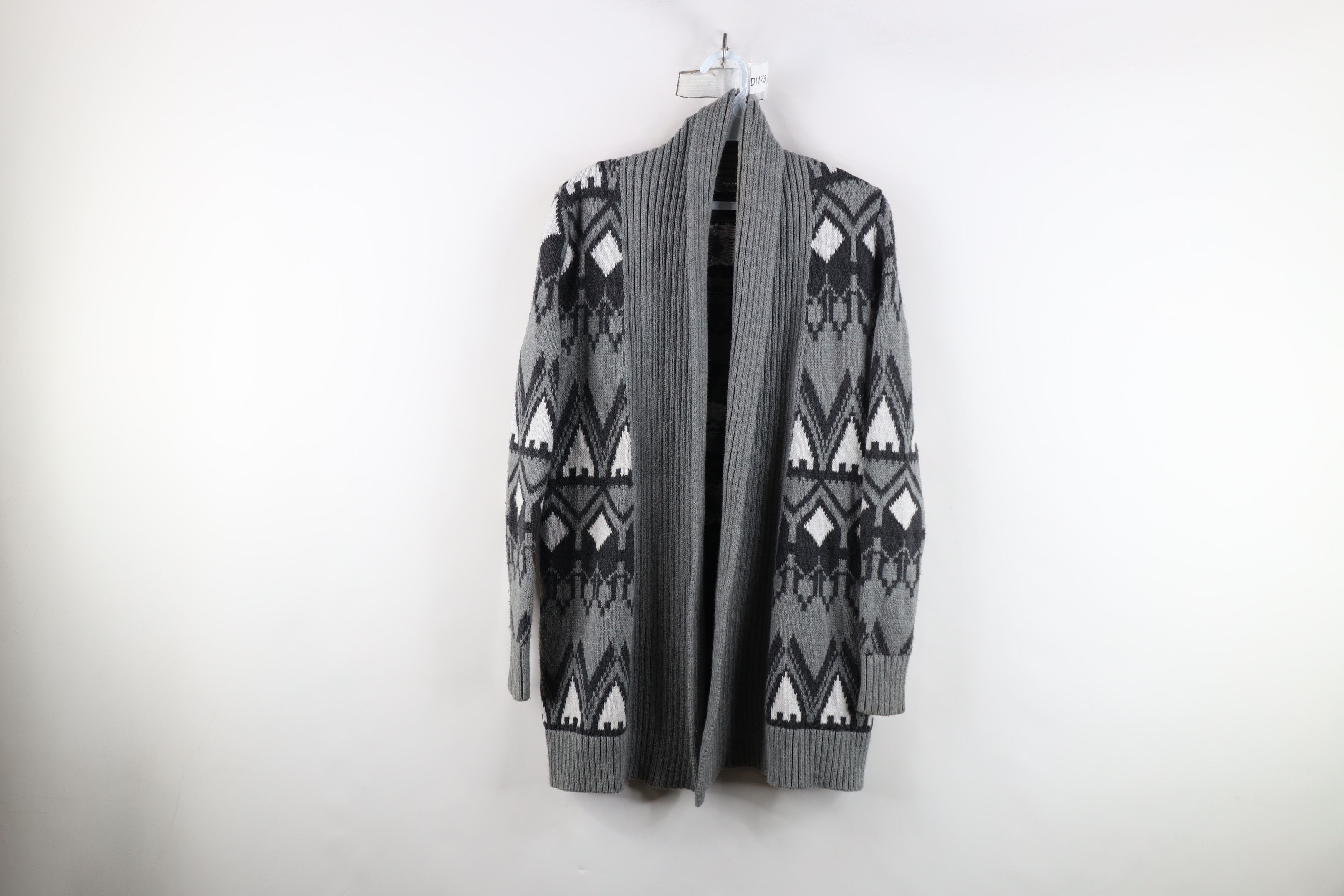 Vintage Vintage 90s Streetwear Open Front Knit Cardigan Sweater Size M / US 6-8 / IT 42-44 - 1 Thumbnail