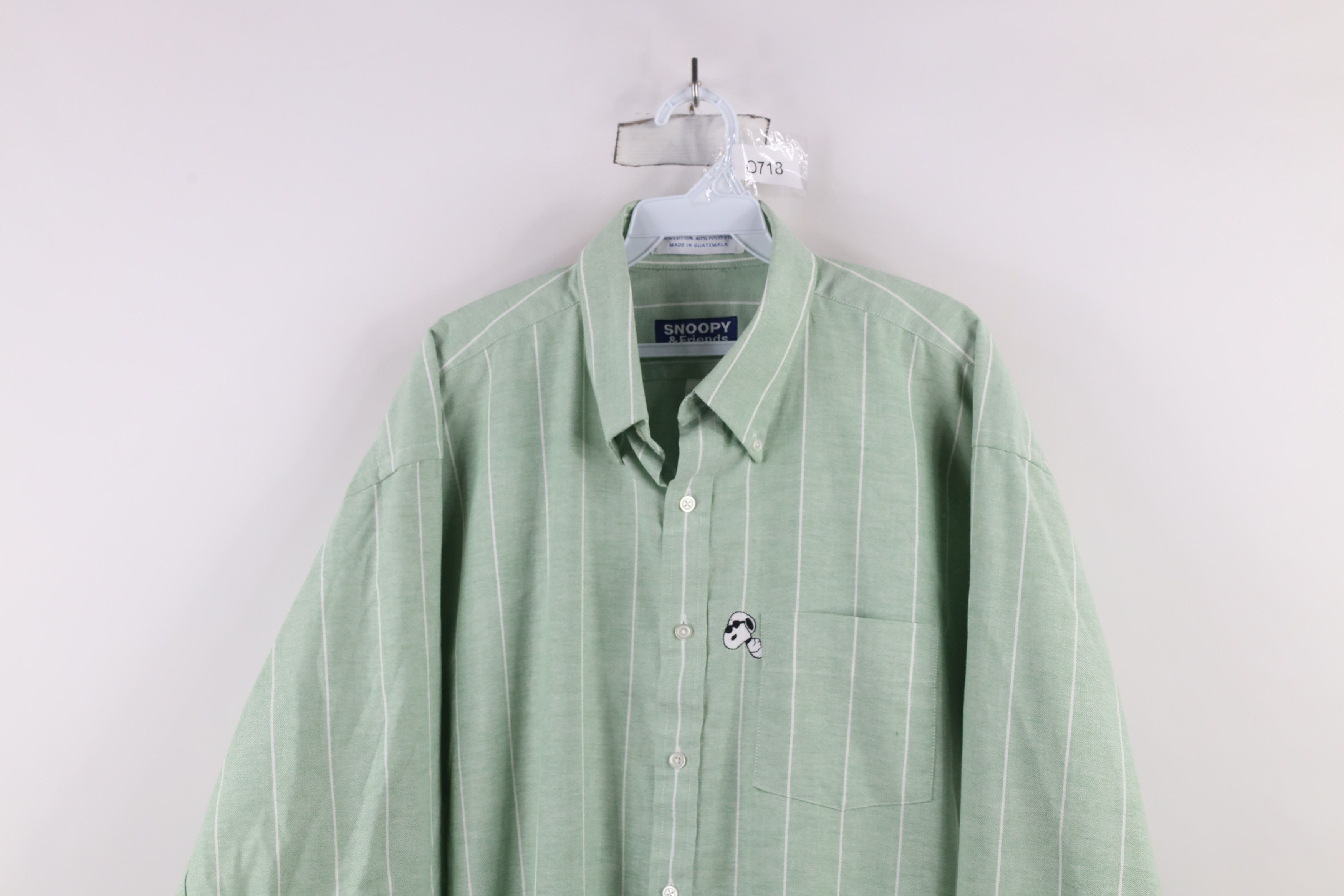 Vintage Vintage 90s Peanuts Joe Cool Striped Button Down Shirt Size US L / EU 52-54 / 3 - 2 Thumbnail