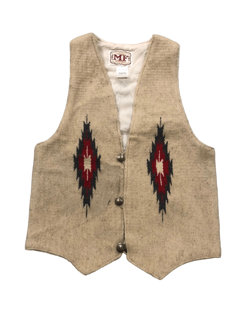 Native Vintage Vest Chimayo Novajo Wool Native Size US S / EU 44-46 / 1 - 1 Thumbnail