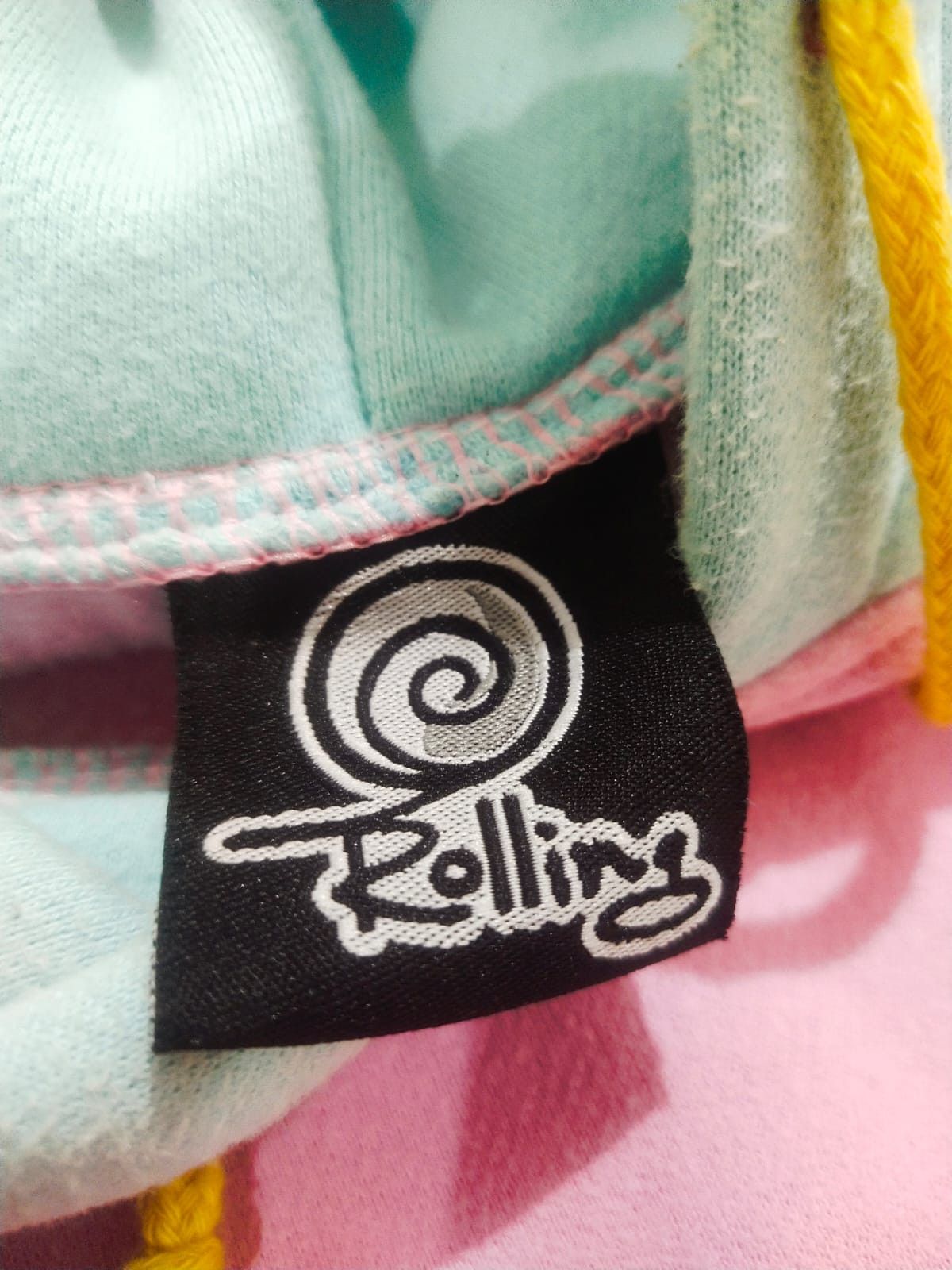 Hysteric Glamour RARE K-Pop Harajuku Style "Rolling" Color Block Patch Hoodie Size US L / EU 52-54 / 3 - 9 Thumbnail
