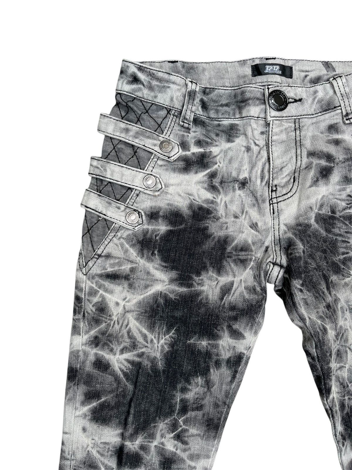 Hysteric Glamour RHU Punk Bondage Acid Wash Scretchable Slim Jeans Size US 26 / EU 42 - 4 Thumbnail