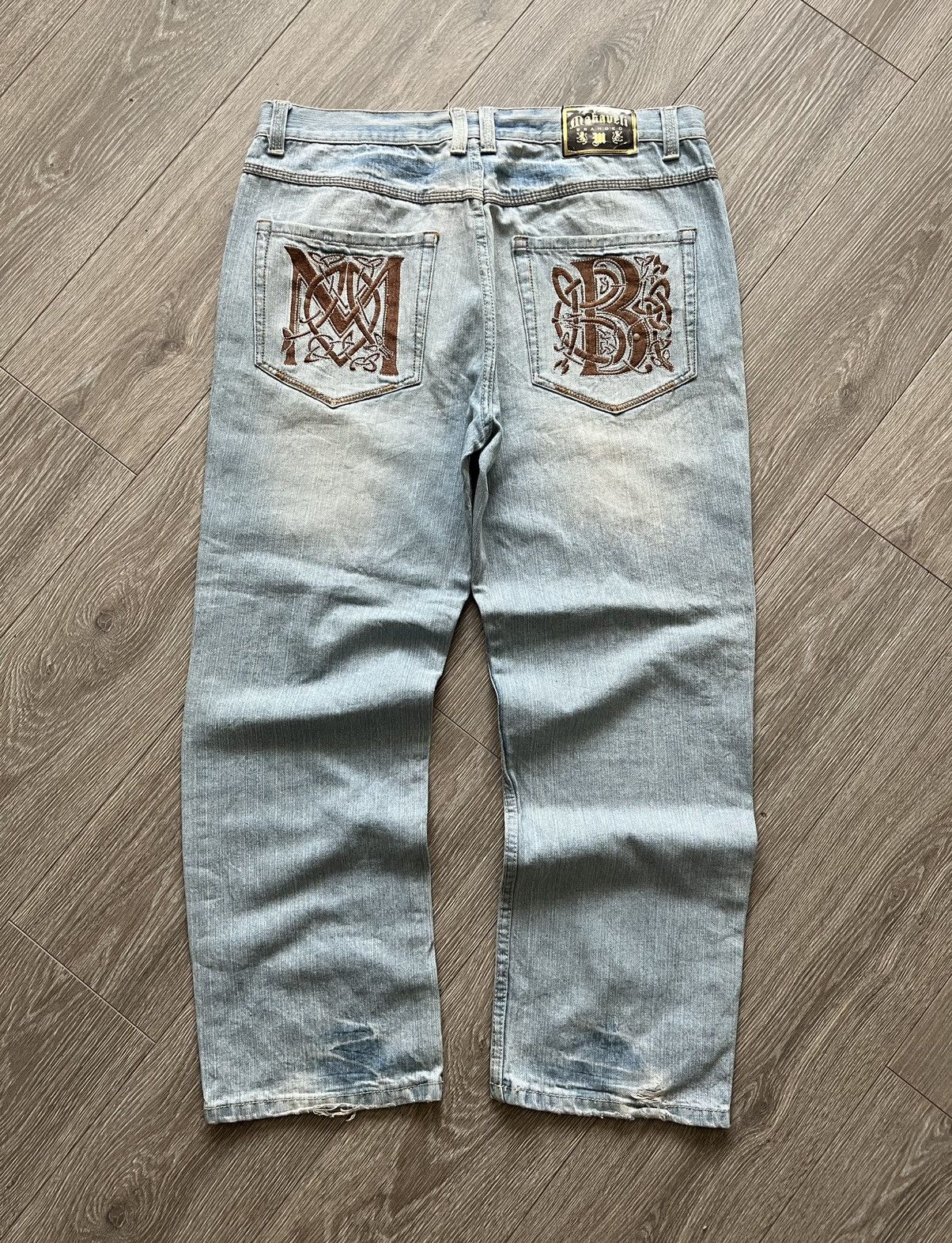 Makaveli Vintage 2PAC Makaveli Baggy Jeans Pants Size US 38 / EU 54 - 2 Thumbnail