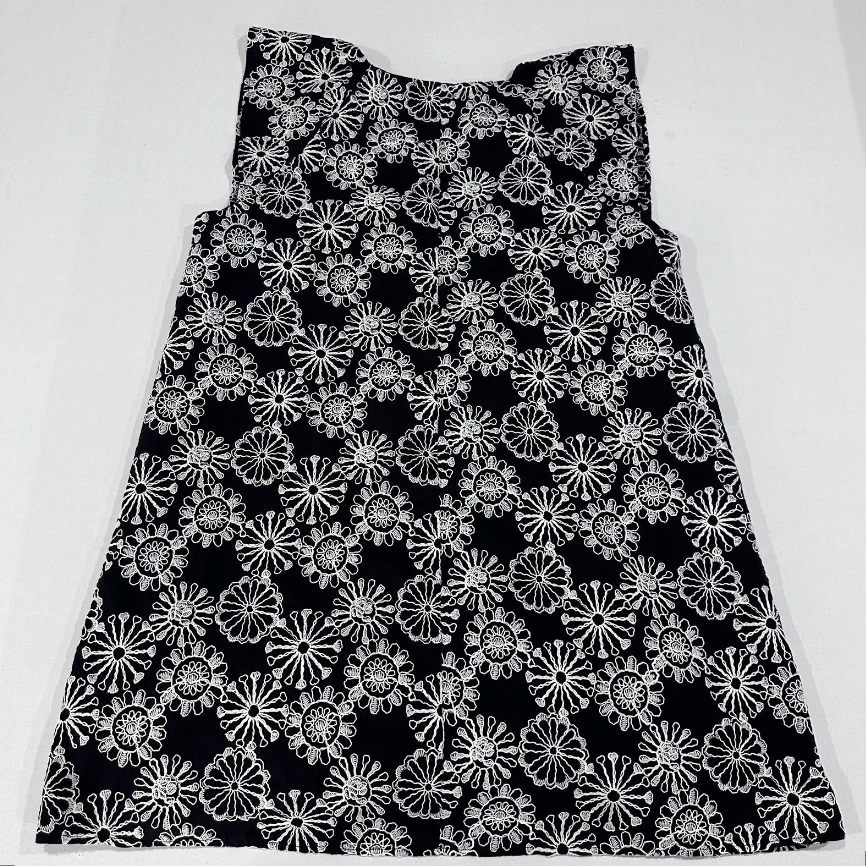 Loft LOFT Dress Womens XL Black Floral Embroidered Knee Length Sleeveless V Neck Fashion Dress Size XL / US 12-14 / IT 48-50 - 6 Thumbnail