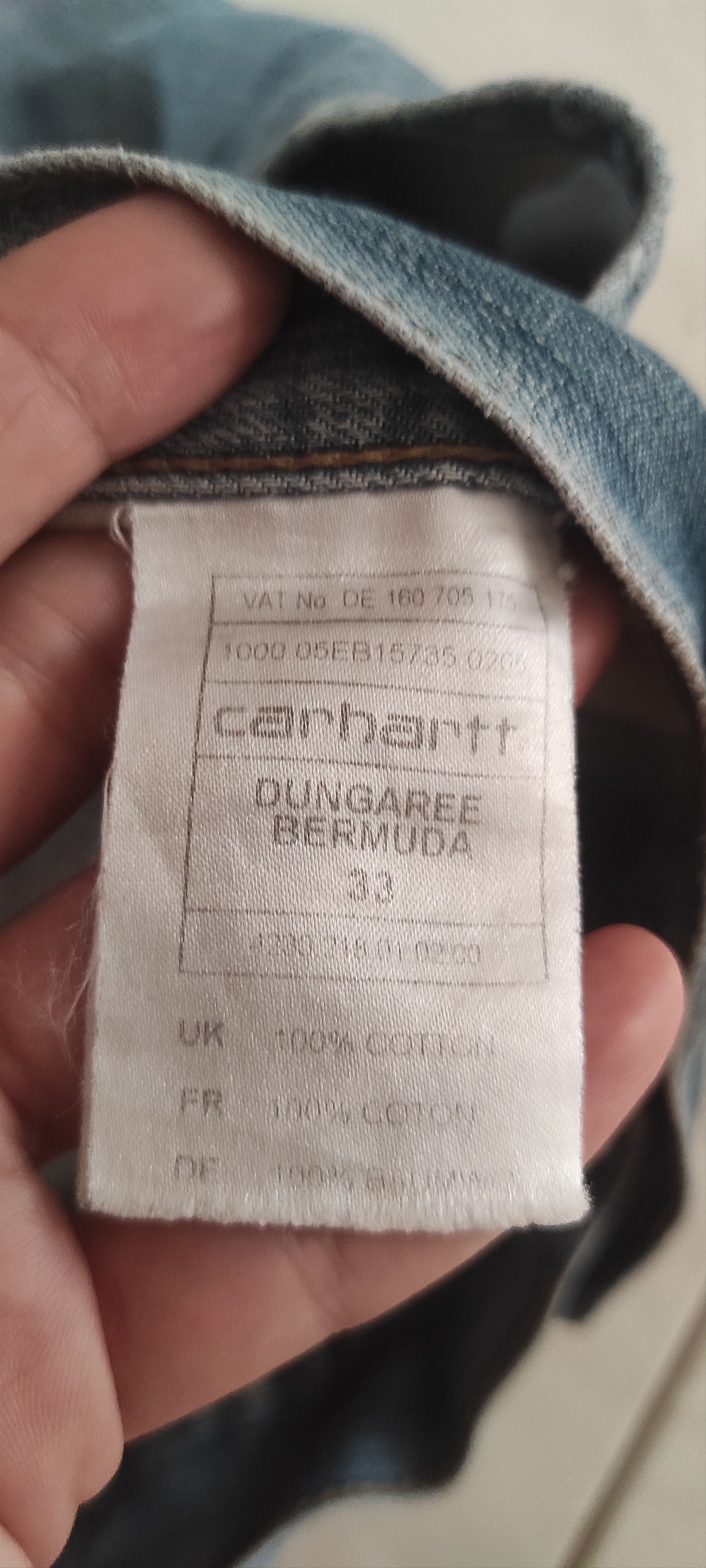 Carhartt × Vintage Carhartt Denim Dungaree Burmuda Cargo Shorts Mens Size 33 Size US 33 - 6 Thumbnail