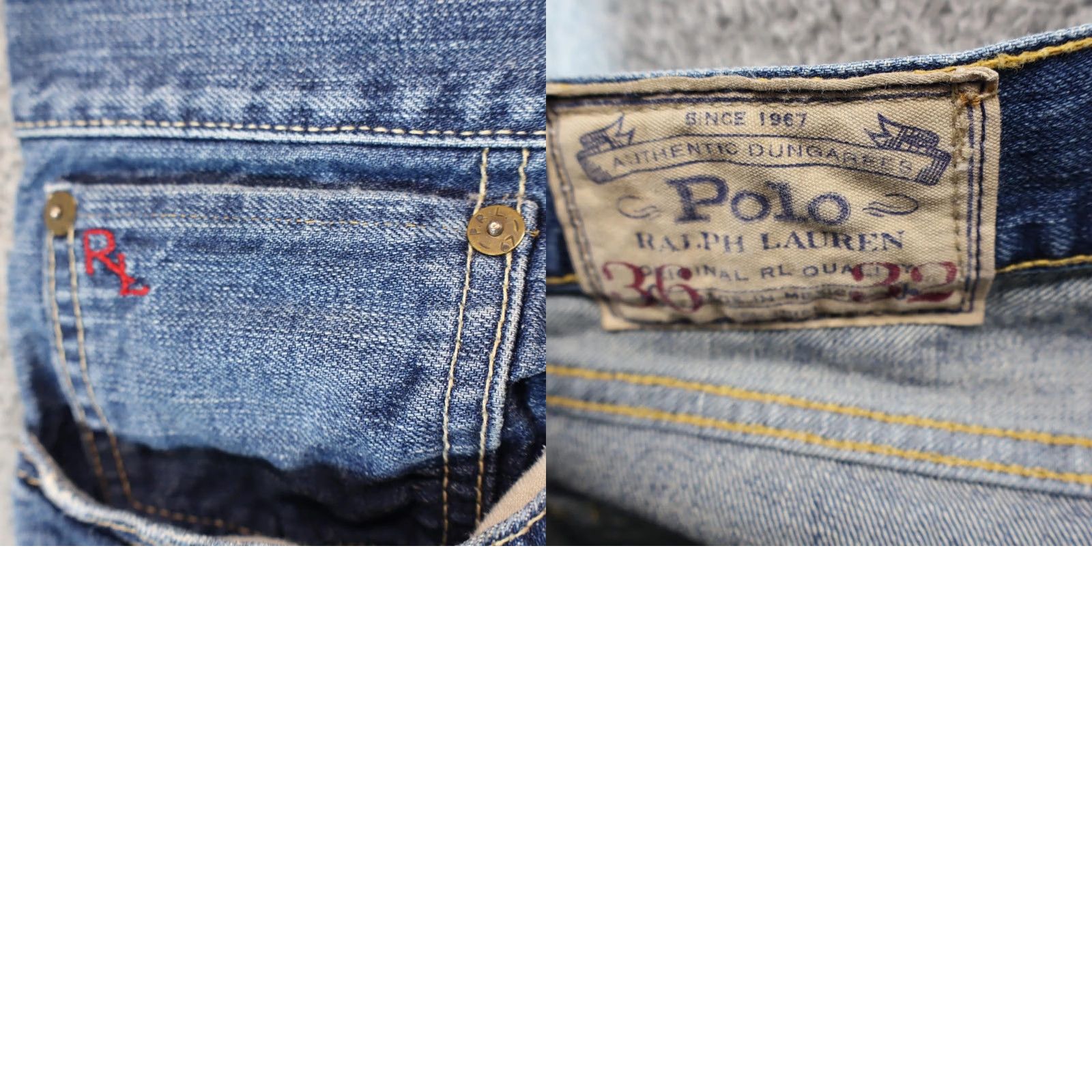 Polo Ralph Lauren Polo Ralph Lauren Jeans Men Relaxed Baggy Fit Straight Blue 38x30 90s Size US M / EU 48-50 / 2 - 8 Thumbnail