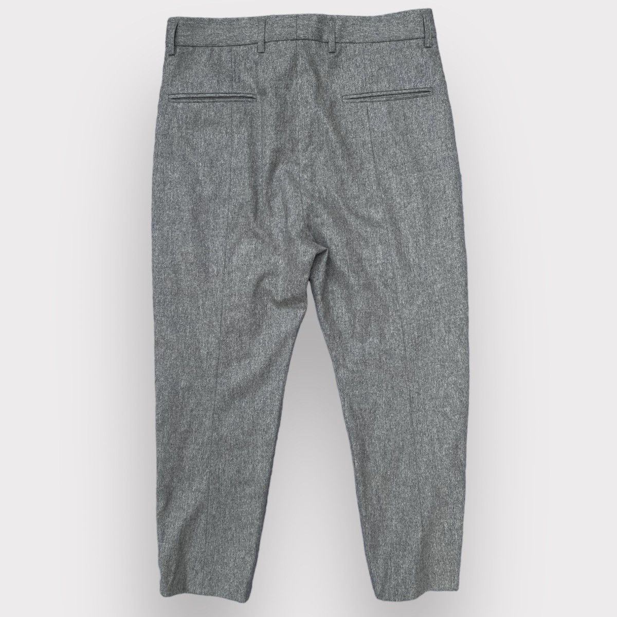 Haider Ackermann Laine Wool Grey Cropped Pants Size US 32 / EU 48 - 3 Thumbnail
