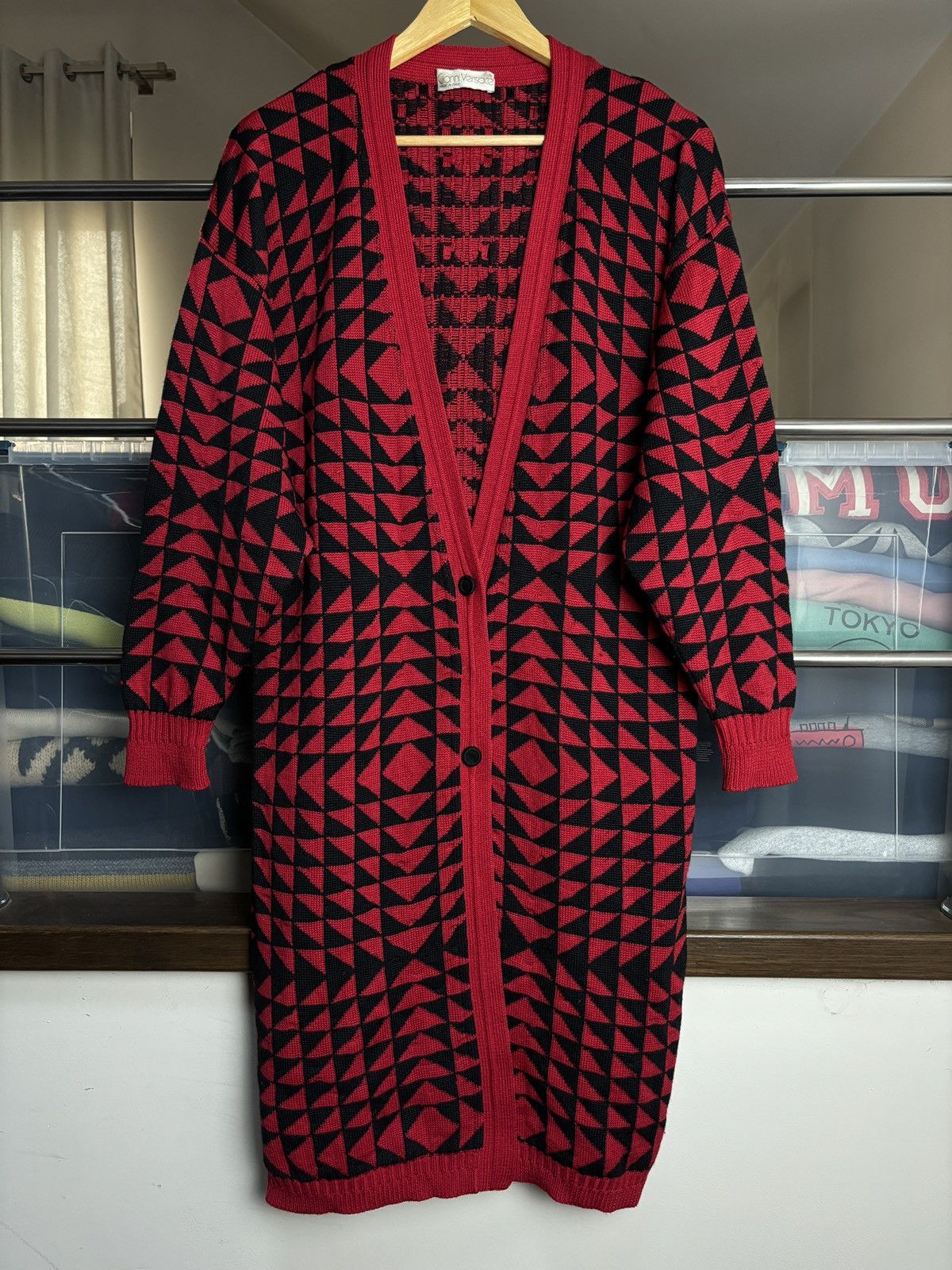 Versace Gianni Versace Vintage Long Cardigan Wool Silk Cashmere Size M / US 6-8 / IT 42-44 - 1 Thumbnail