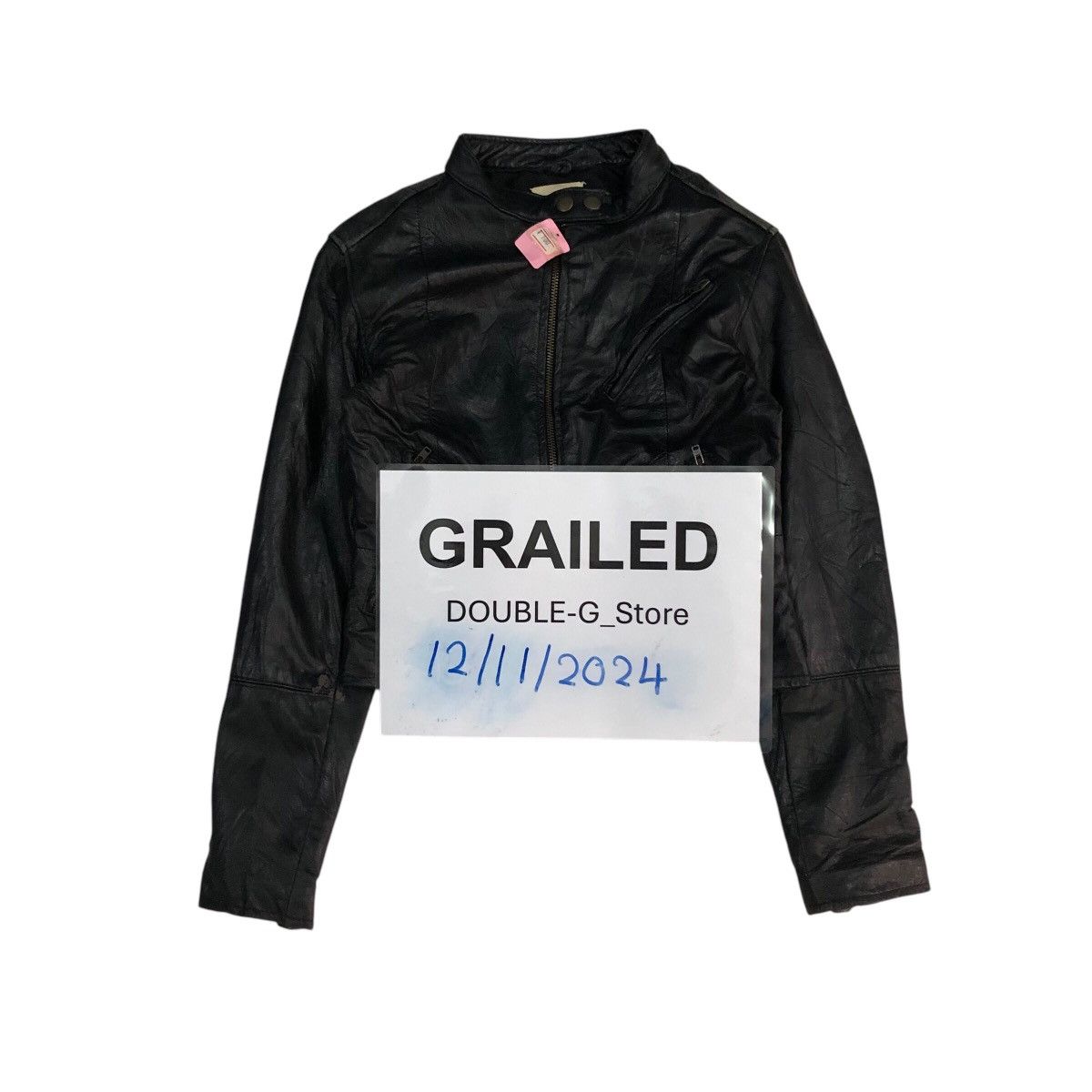 Japanese Brand 📌Vintage Cropped Biker Leather Jacket Crisp Issey Miyake Size US M / EU 48-50 / 2 - 1 Thumbnail