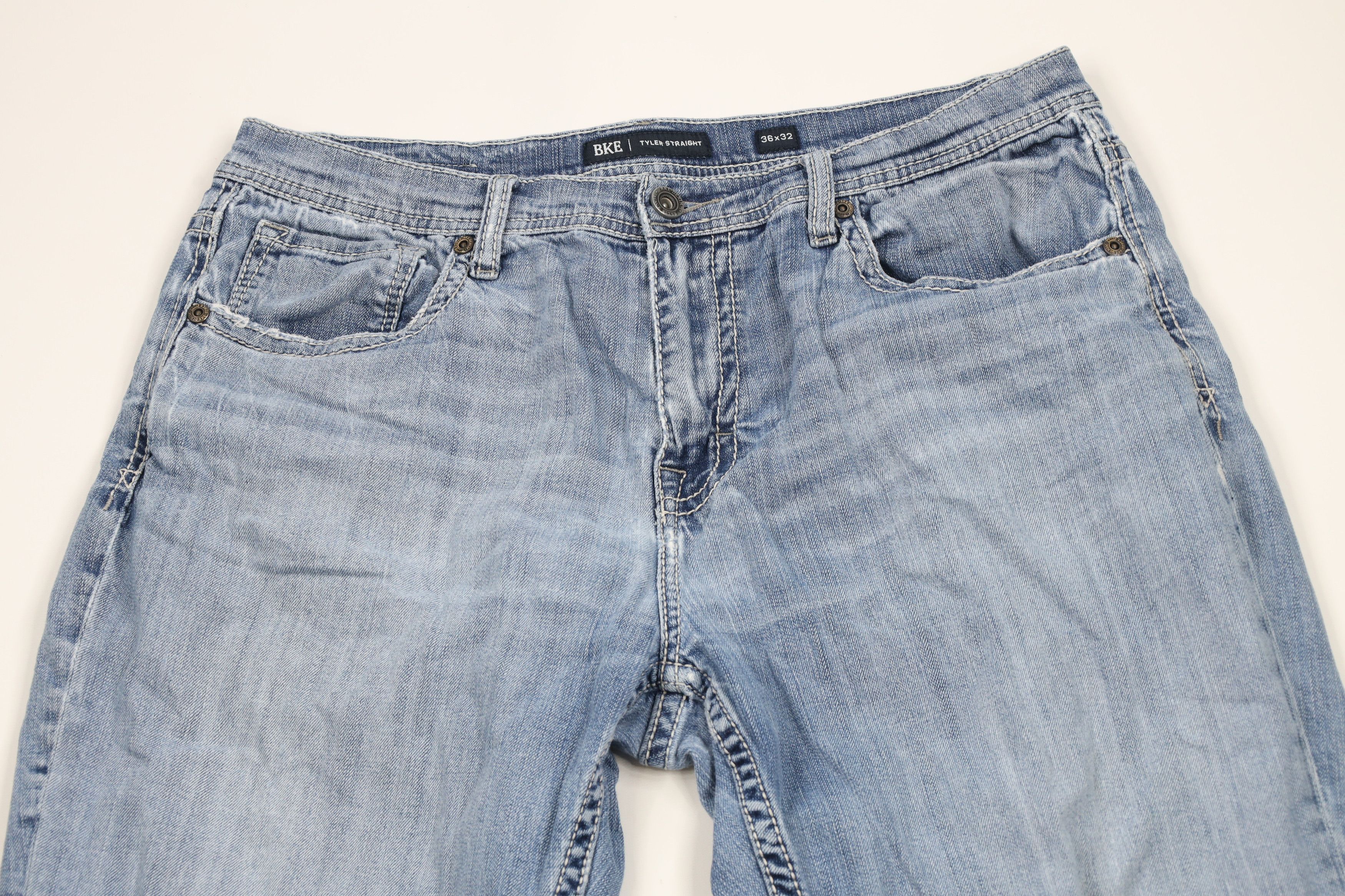 Vintage Buckle BKE Thick Stitch Tyler Straight Leg Denim Jeans Blue Size US 36 / EU 52 - 2 Thumbnail