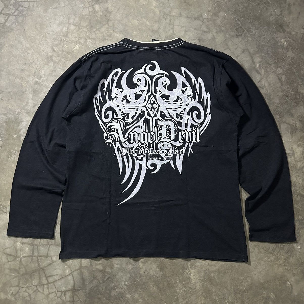 Japanese Brand JAPANESE TRIBAL GOTHIC POEM TVW LONGSLEEVE LGB IFSIXWASNINE Size US XXL / EU 58 / 5 - 2 Thumbnail