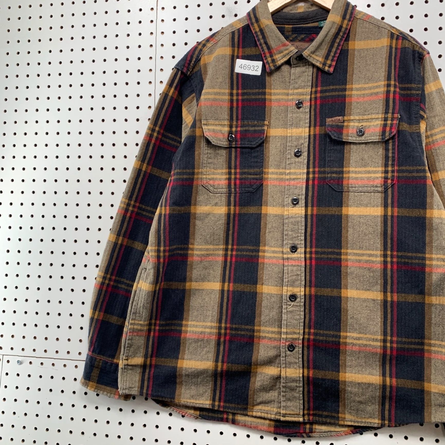 Orvis Orvis Button-Down Shirt Mens XL Brown Plaid Big Bear Heavyweight Long Sleeve Casual Size US XL / EU 56 / 4 - 5 Thumbnail