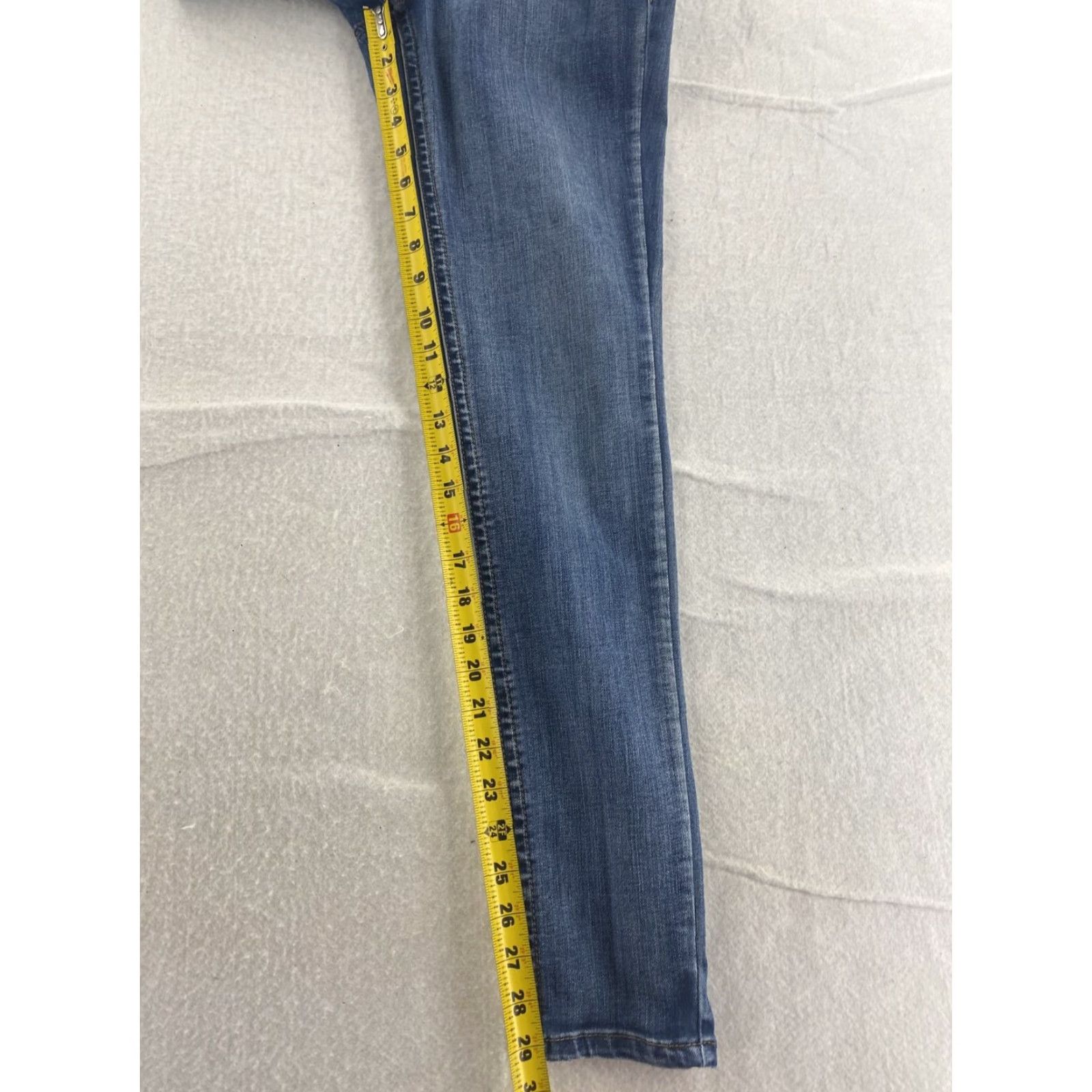 Vintage Seven7 Jeans Women 6 Tummy Less Mid Rise Blue Denim Skinny Regular Jeans Size 28" / US 6 / IT 42 - 5 Thumbnail
