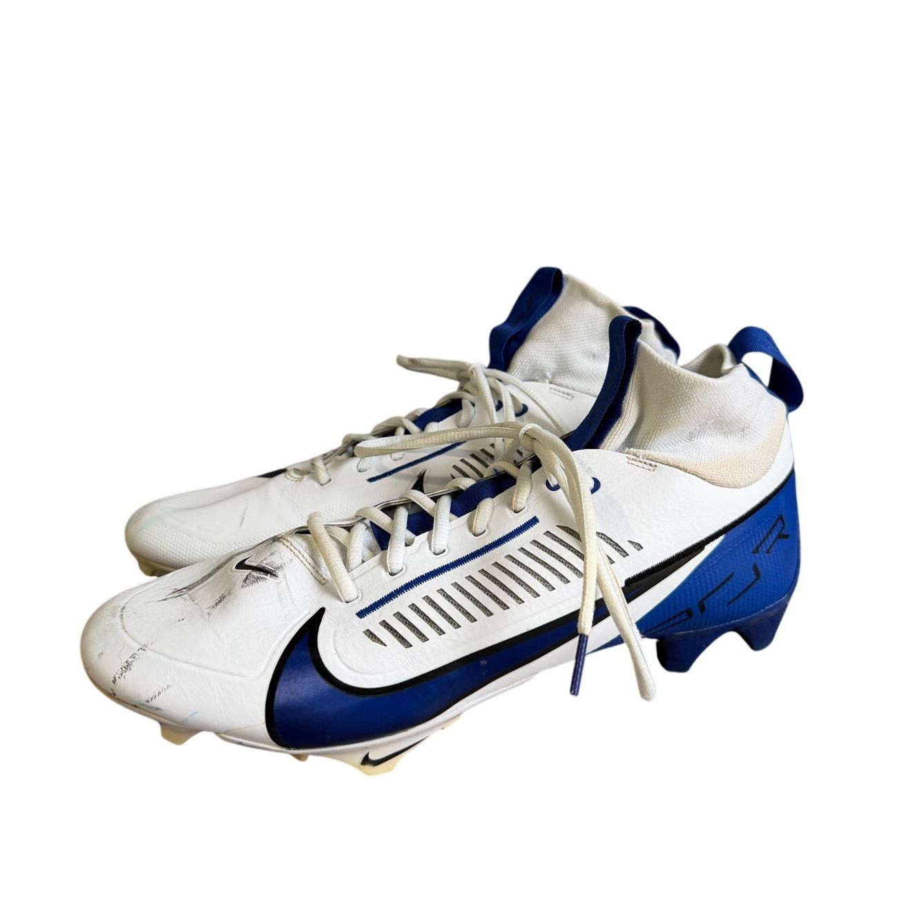 Nike Nike Blue and White Football Cleats Size 12.5 Size US 12.5 / EU 45-46 - 1 Thumbnail