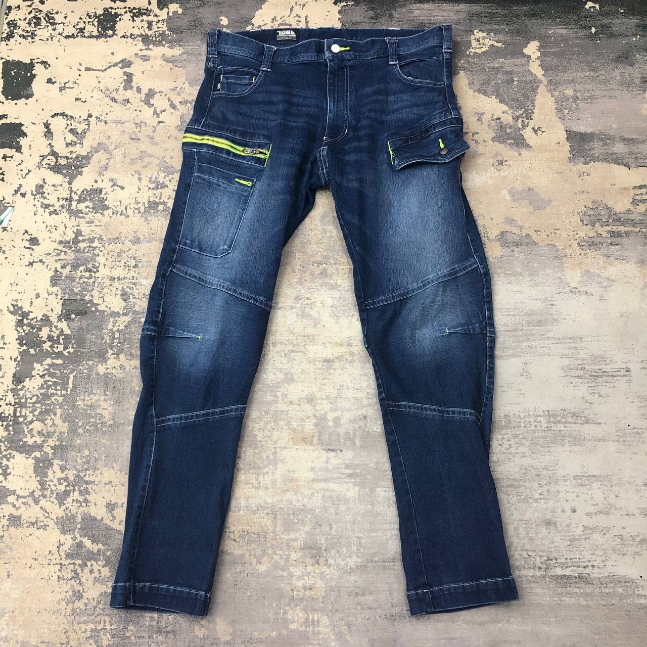 Japanese Brand P818 TORA CARGO SKINNY JEANS Size US 37 - 1 Thumbnail