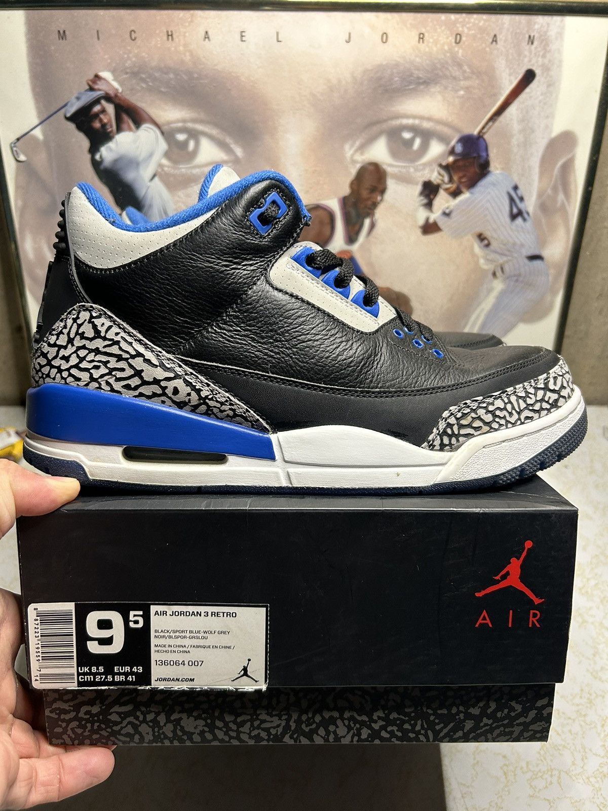 Jordan Retro 'sport blue'