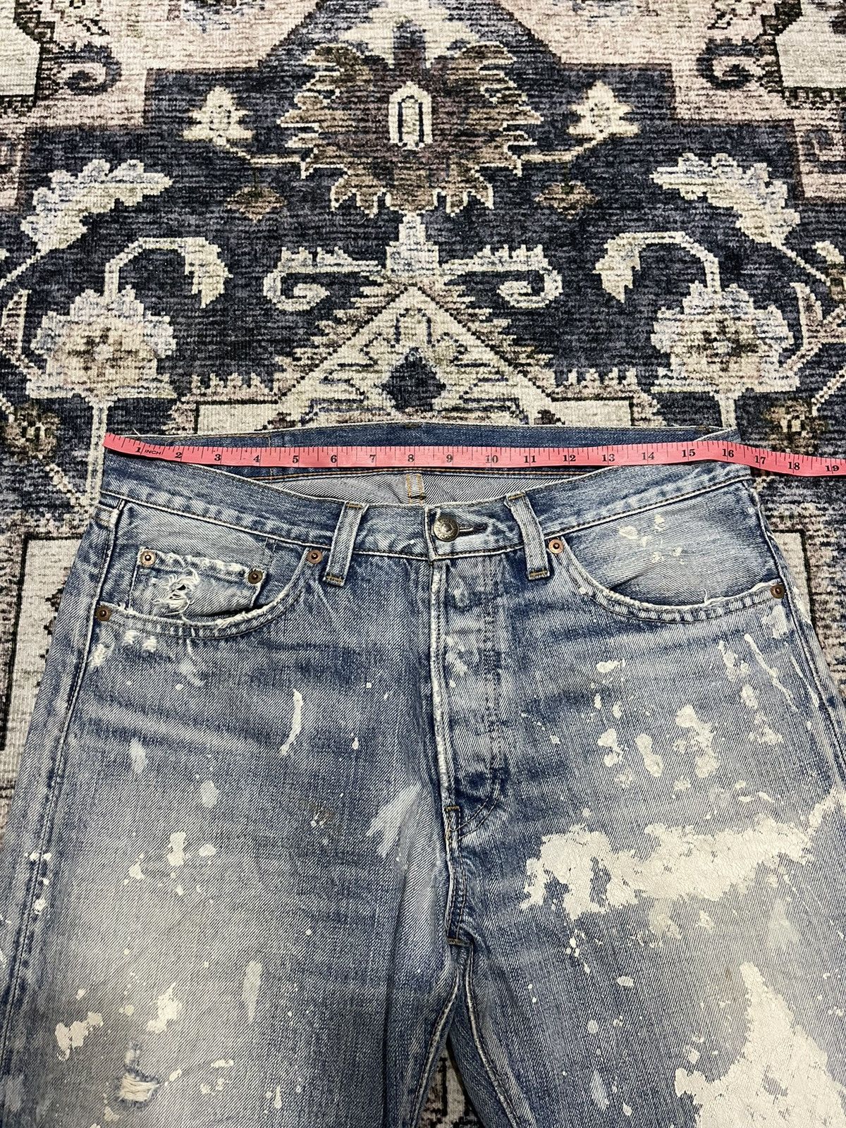 Hysteric Glamour Vintage Hysteric Glamour RNA Selvedge Paint Splash Denim Size US 33 - 13 Thumbnail