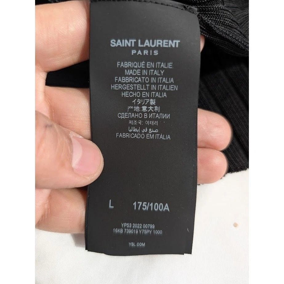 Saint Laurent Paris o1rshd1 Button Shirt in Black Size US L / EU 52-54 / 3 - 10 Thumbnail