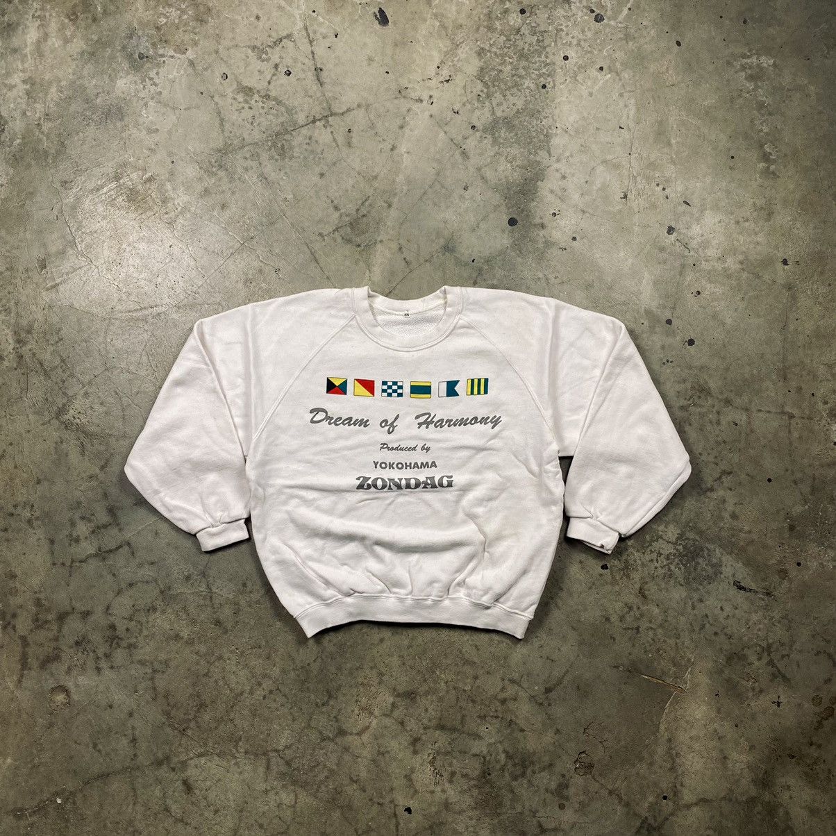 Japanese Brand × Vintage 90s Yokohama Zondag Cropped Crewneck Size XS / US 0-2 / IT 36-38 - 1 Thumbnail