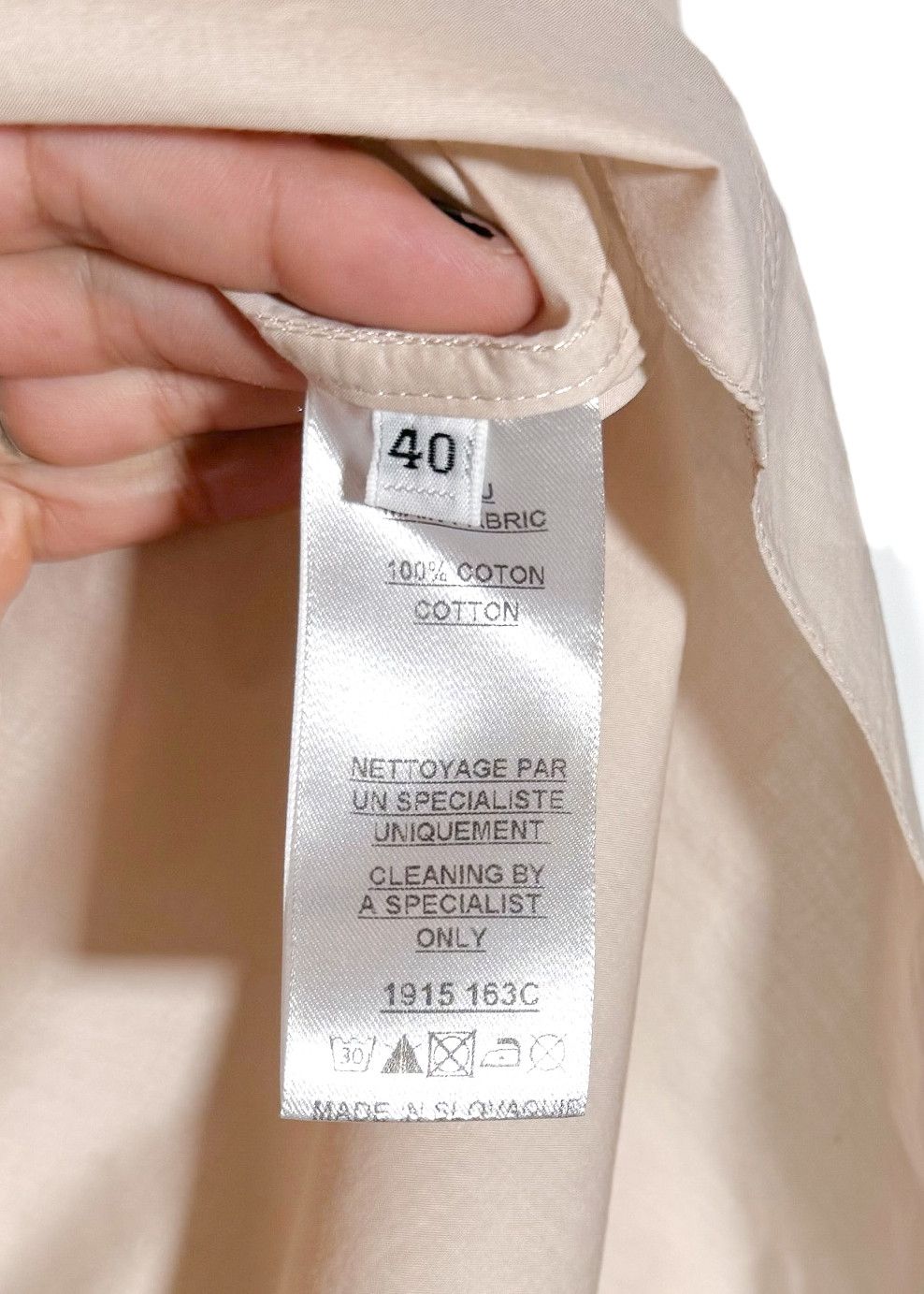 Balmain Balmain Beige Nude Lion Buttoned Light Cotton Shirt Size M / US 6-8 / IT 42-44 - 6 Thumbnail