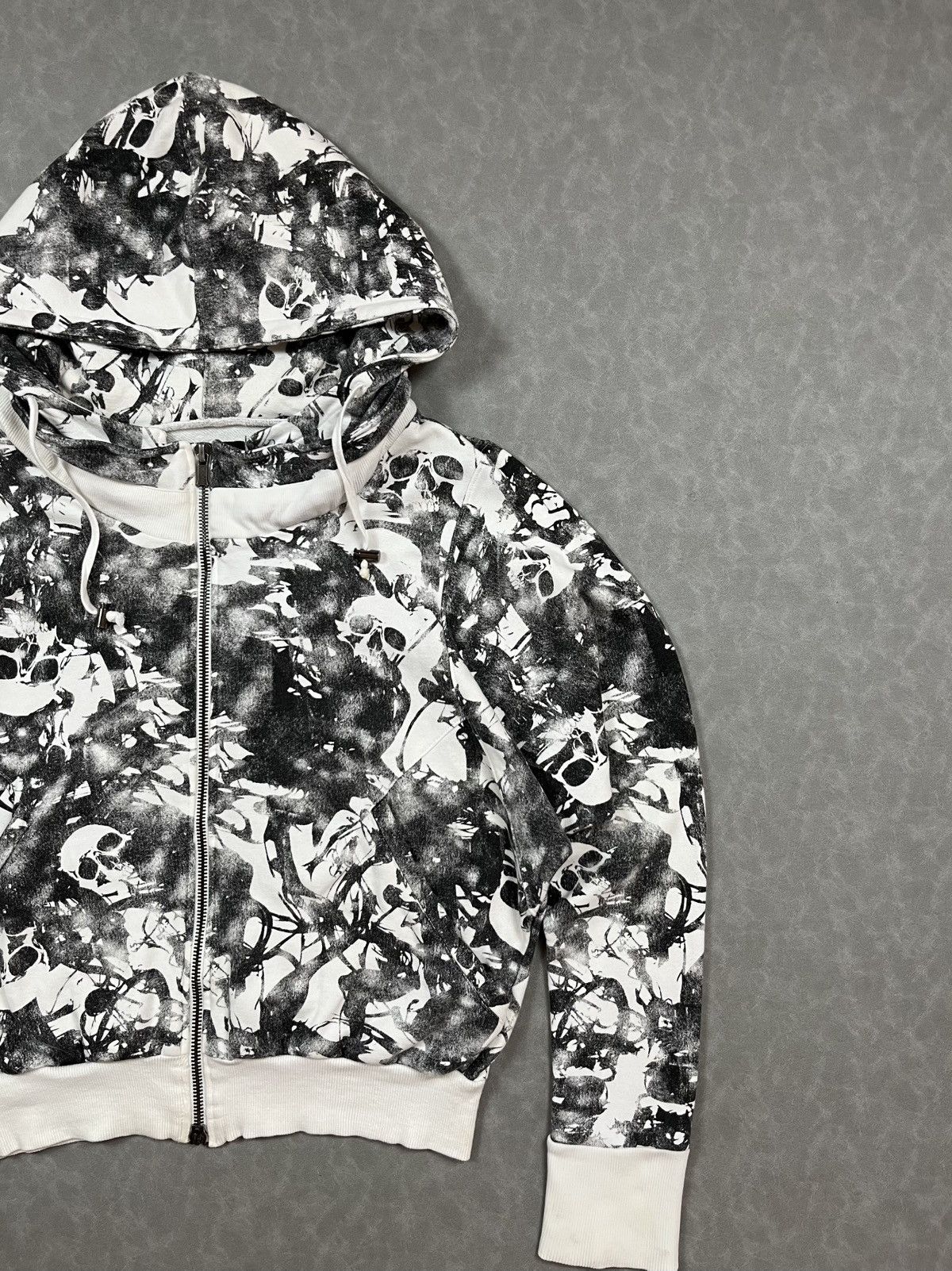 Japanese Brand Heaven and earth skull zip hoodie Size US M / EU 48-50 / 2 - 3 Thumbnail