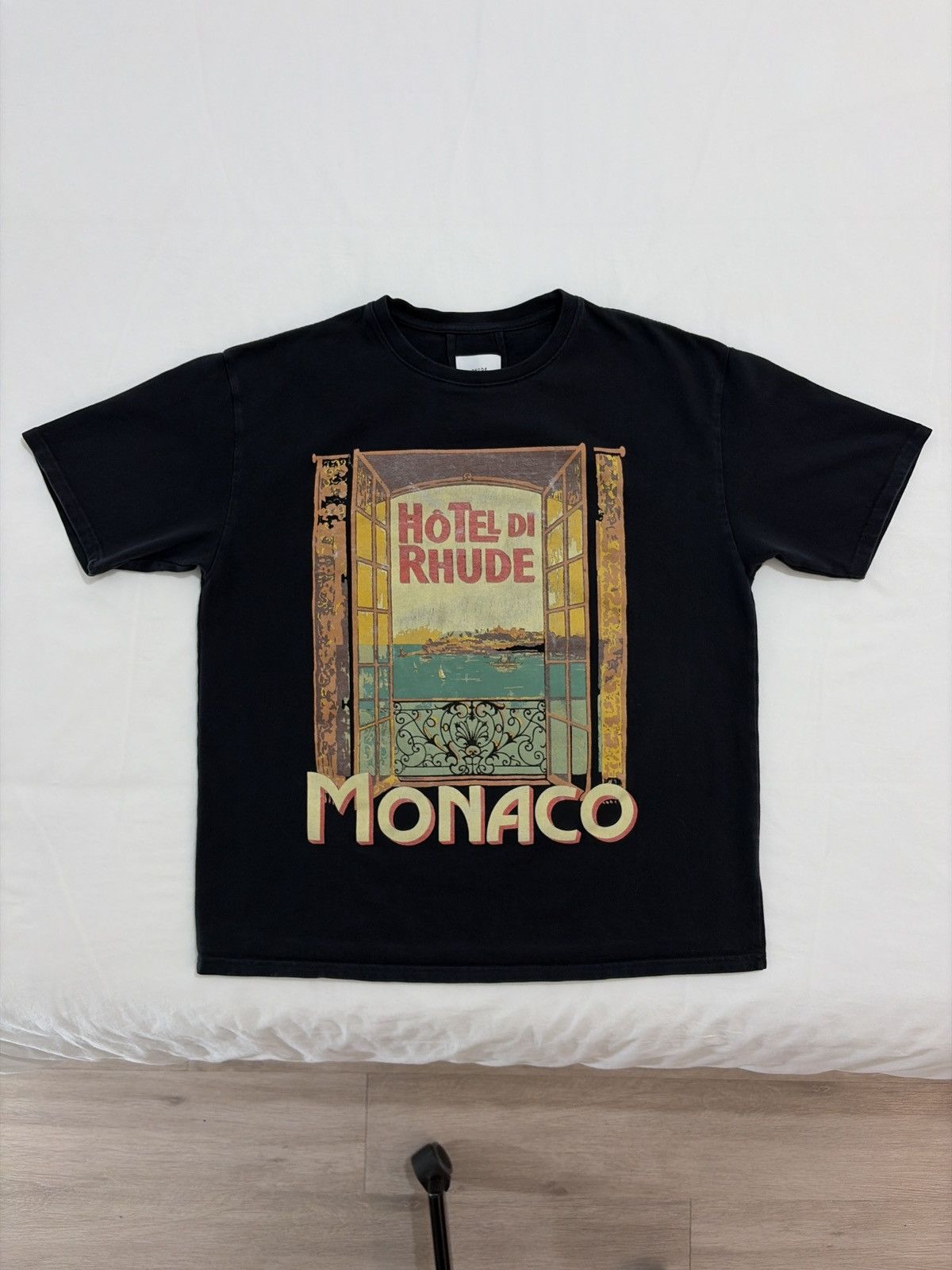 Rhude Rhude Hotel Di Monaco Logo Tee Size US M / EU 48-50 / 2 - 1 Thumbnail