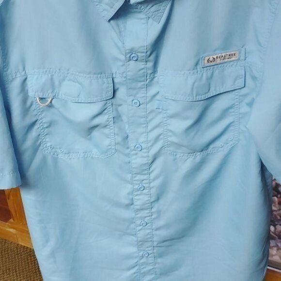 Realtree RealTree Fishing Vented Pockets Casual Button Down Short Sle Size US L / EU 52-54 / 3 - 5 Thumbnail