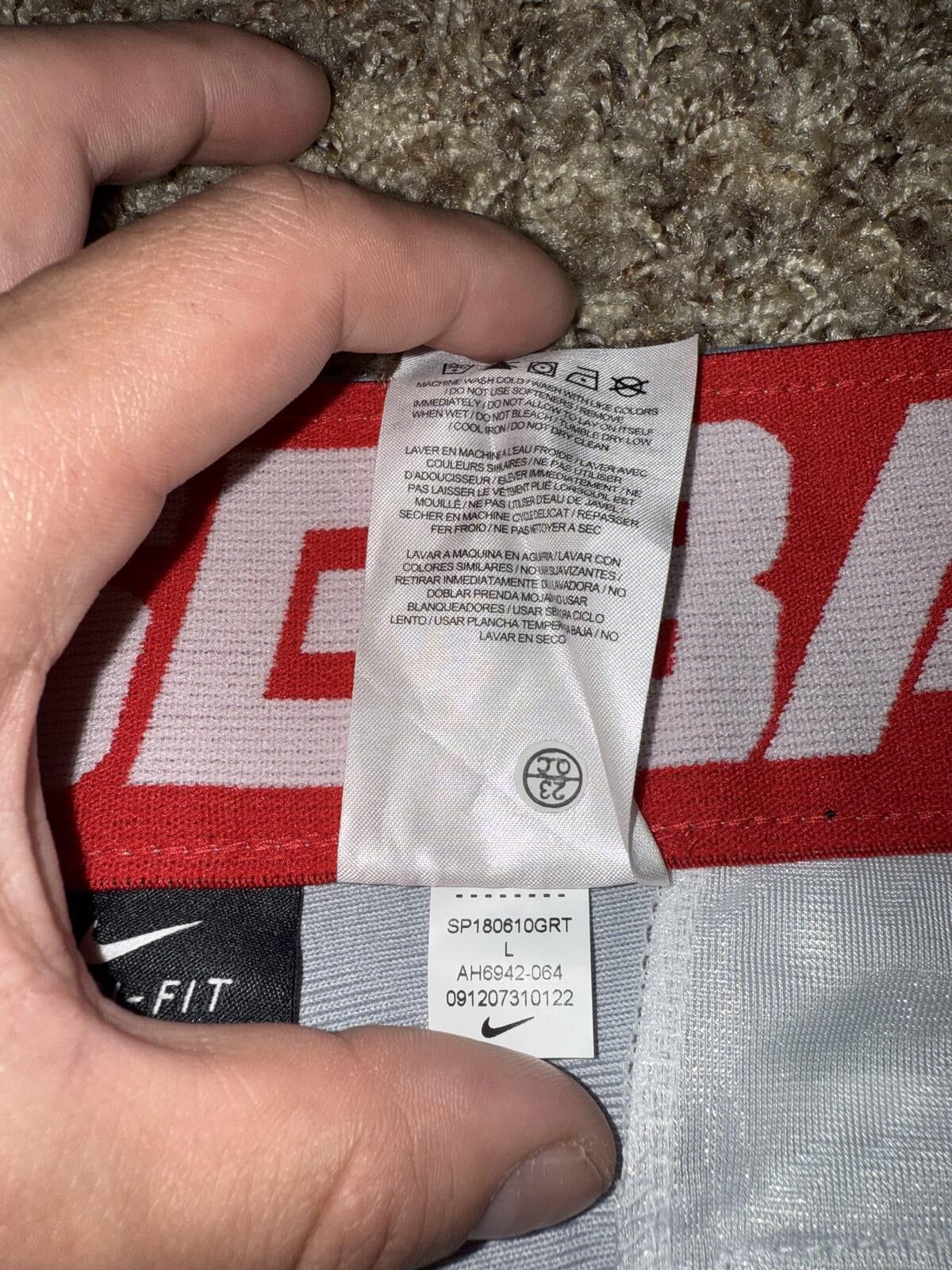 Nike Nike Men's Swoosh Piped Dri-FIT Baseball Pants Size US 34 / EU 50 - 5 Thumbnail