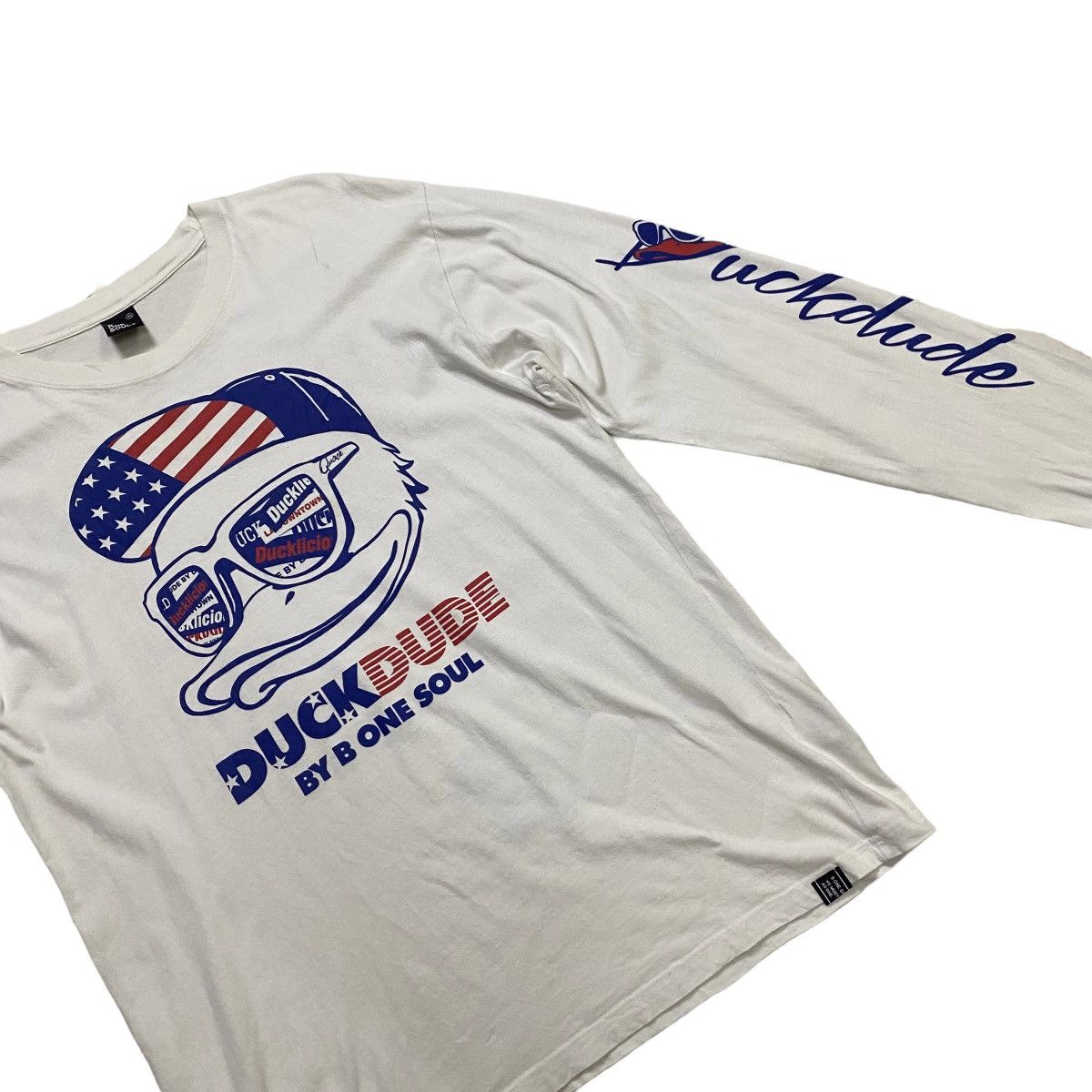 Japanese Brand × Vintage B one Soul quackers duck dude long sleeve tee Size US XL / EU 56 / 4 - 3 Thumbnail