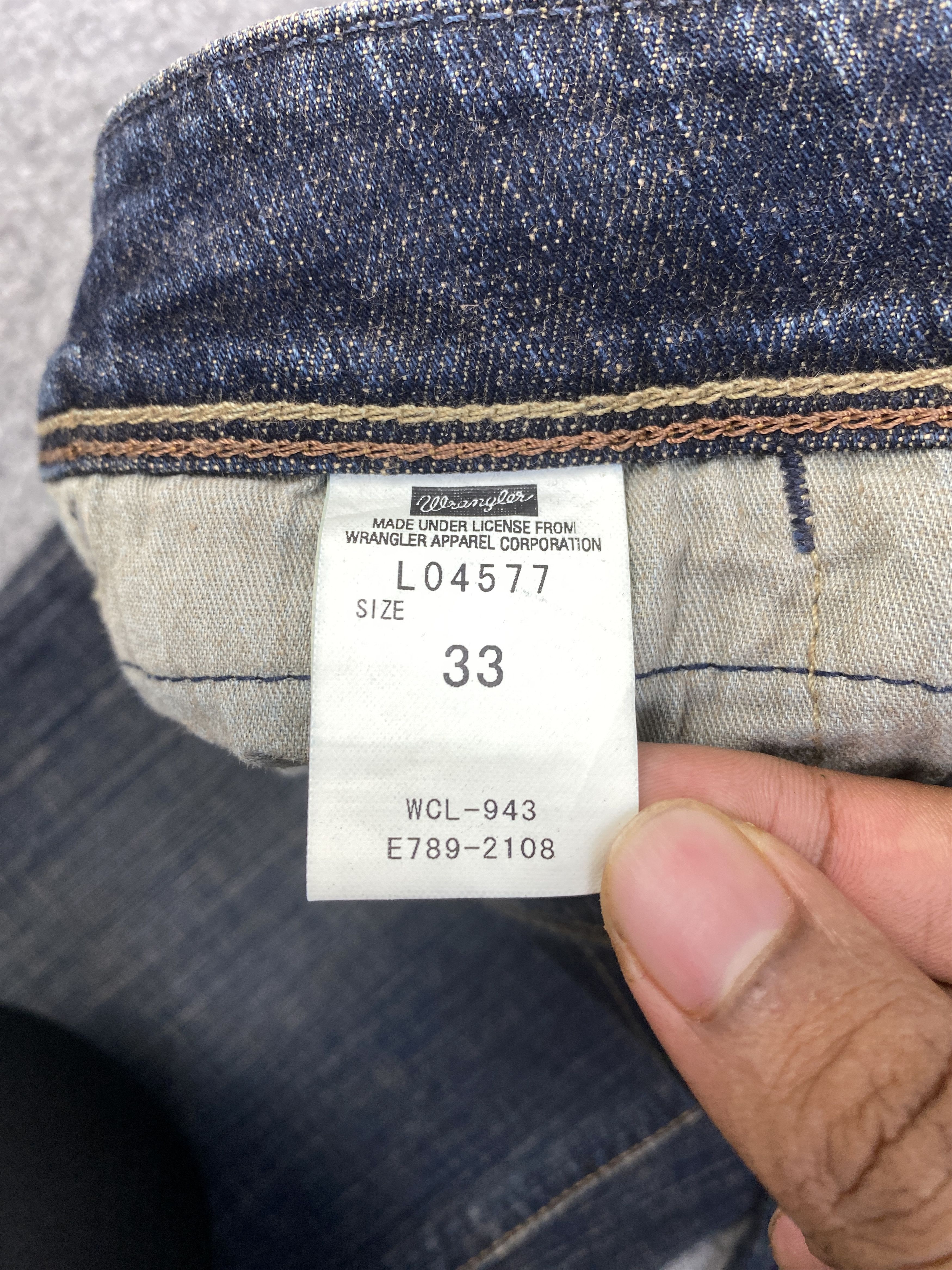 Wrangler Vintage Wrangler Blue Black Bootcut Denim DP2845 Size US 31 - 7 Thumbnail