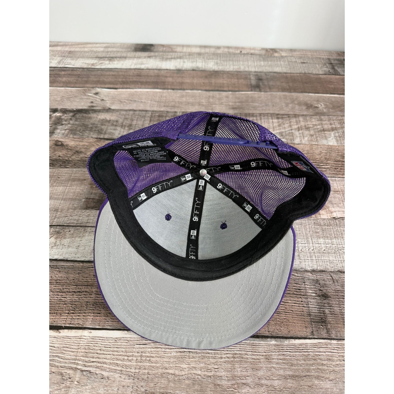 New Era Minnesota Vikings Purple New Era 9Fifty Snapback Hat Size ONE SIZE - 6 Thumbnail