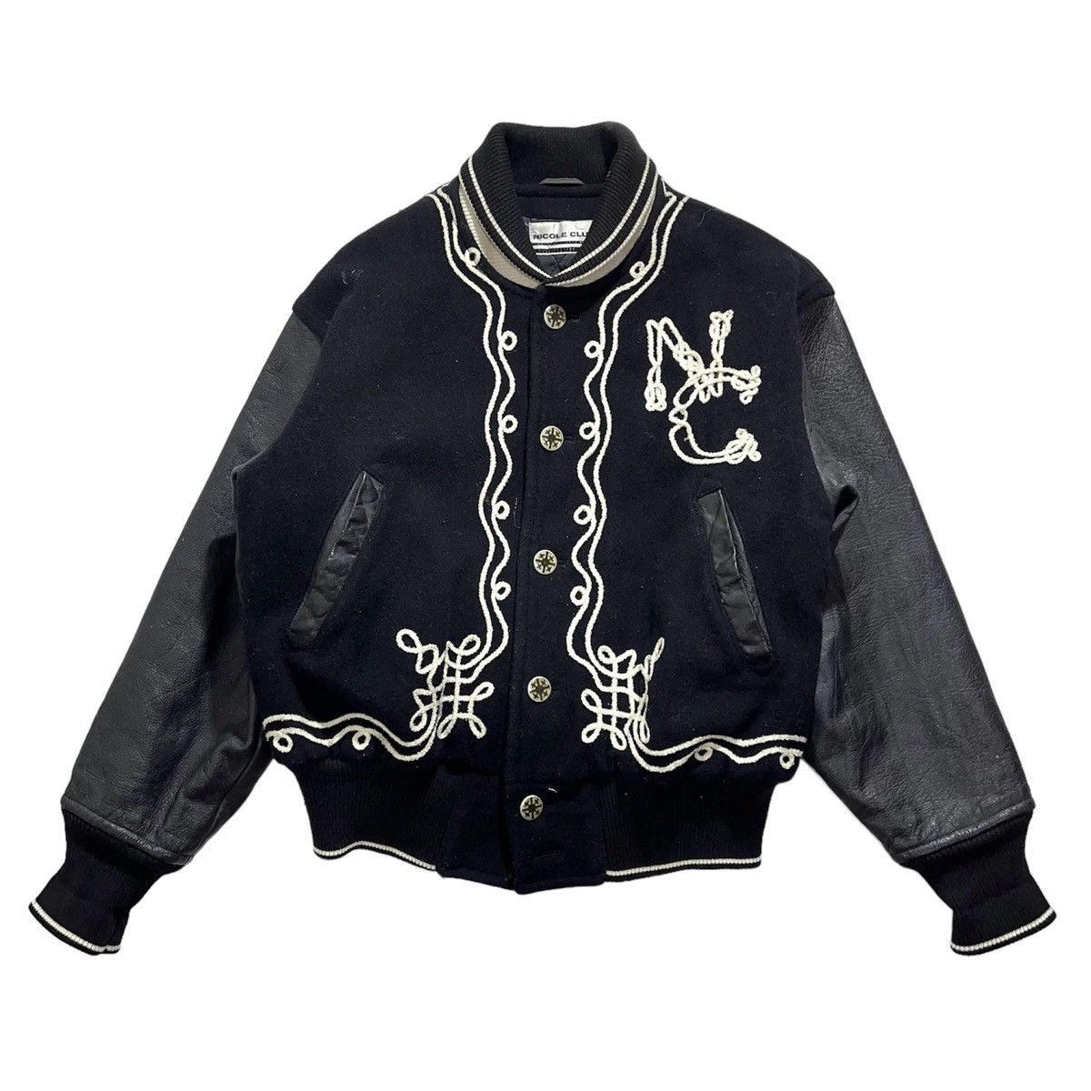 Japanese Brand × Nicole Club × Varsity Jacket ?RARE DESIGN 