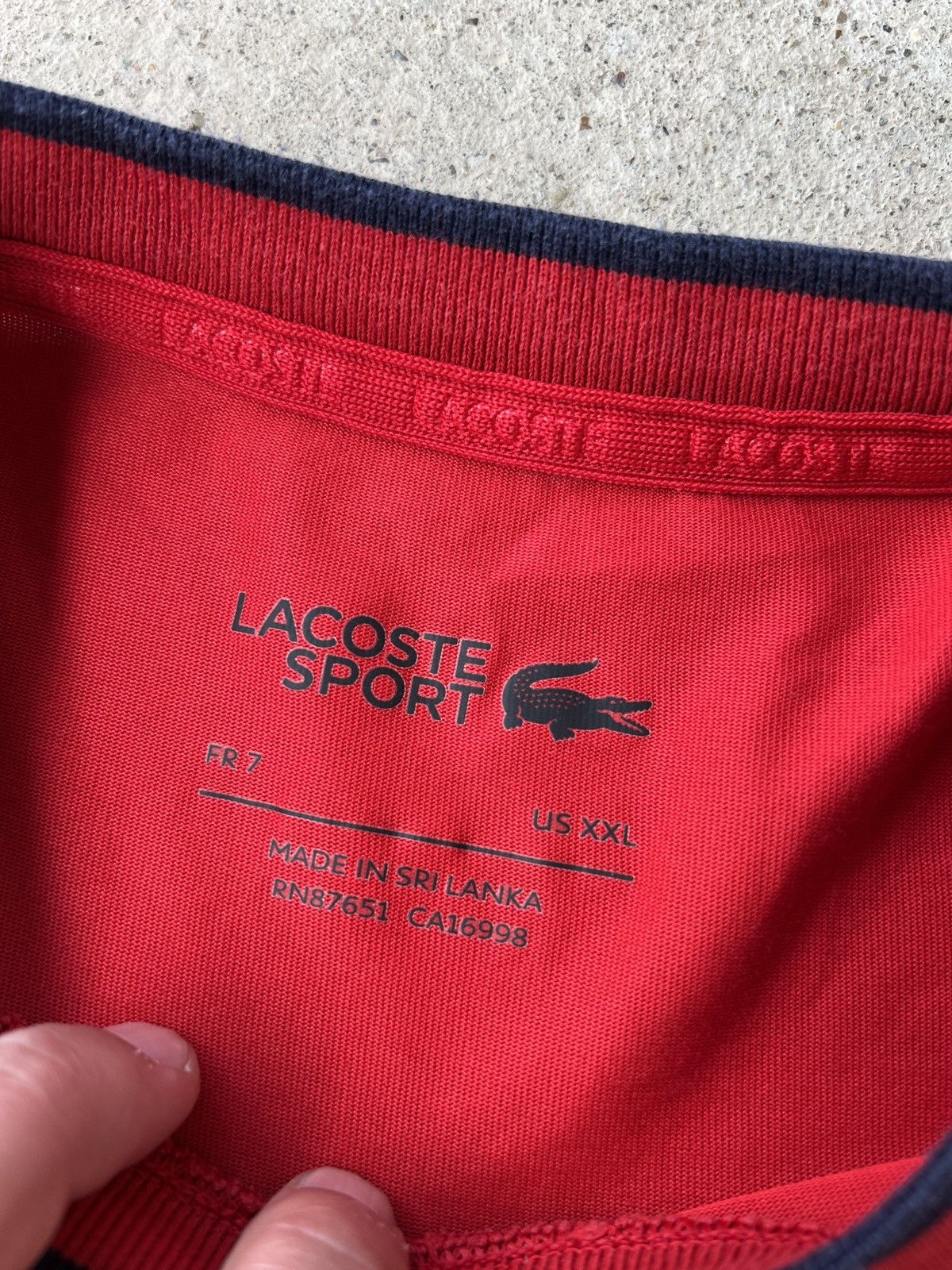 Lacoste Lacoste Sport Ultra Dry Long Sleeve Size US XXL / EU 58 / 5 - 2 Thumbnail