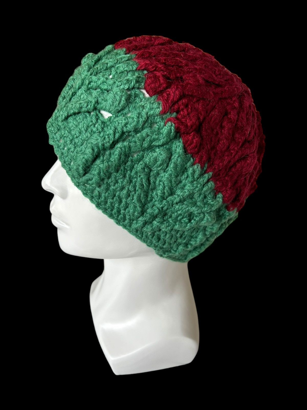 Japanese Brand × Kapital × Vintage Crochet knitted Handmade big Beanie Hats Size ONE SIZE - 2 Thumbnail