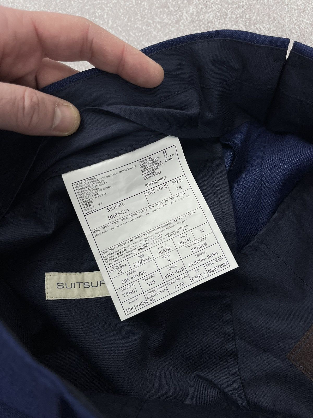 Suitsupply Suitsupply Brescia Trousers Pants Men’s New with Tags Size 48R - 8 Thumbnail