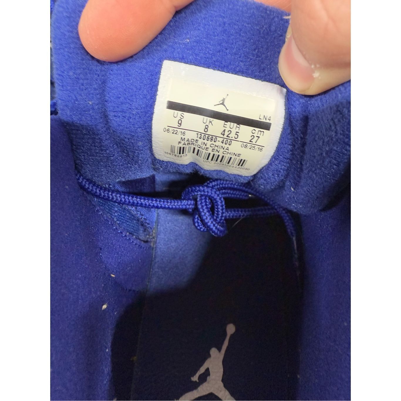 Jordan Brand Size 9 - Nike Air Jordan XII 12 Deep Royal 2016 Retro 130690 Size US 9 / EU 42 - 8 Thumbnail