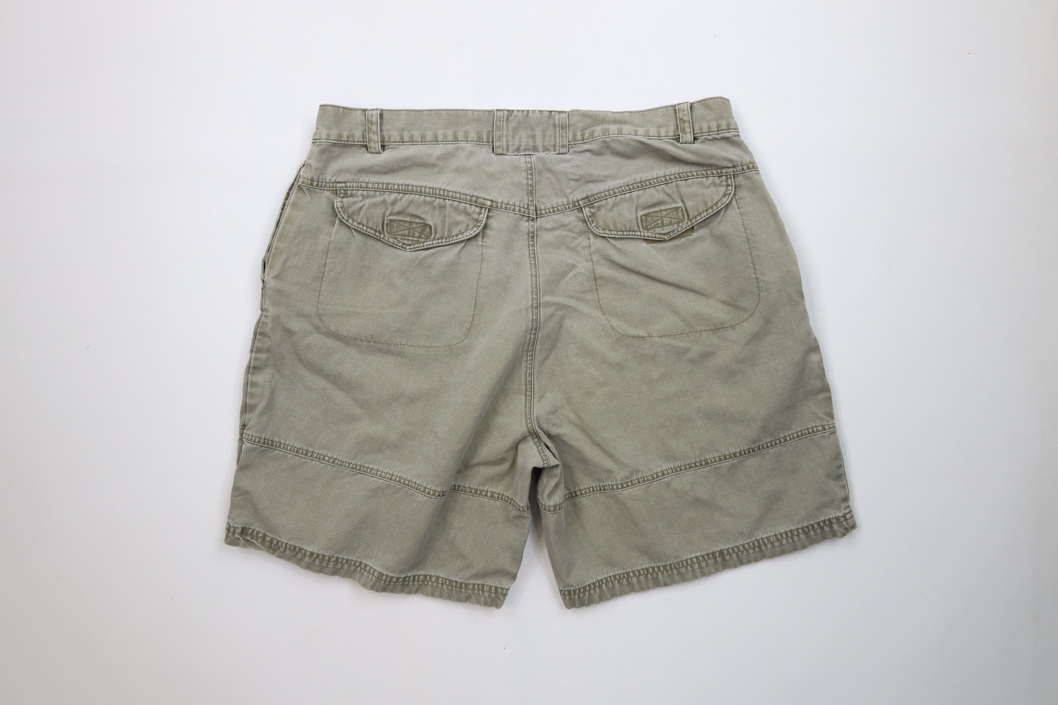 Vintage Vintage 90s Streetwear Pocket Above Knee Shorts Green Cotton Size US 36 / EU 52 - 7 Thumbnail