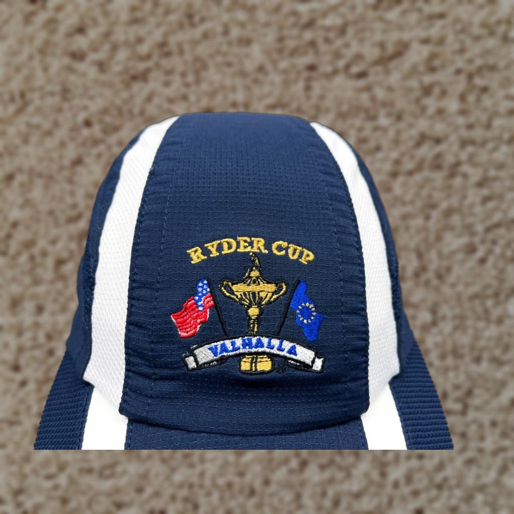 Imperial Imperial Hat Cap Strap Back Adult Blue Polyester Blend Golfer Ryder Cup Valhalla Size ONE SIZE - 1 Thumbnail