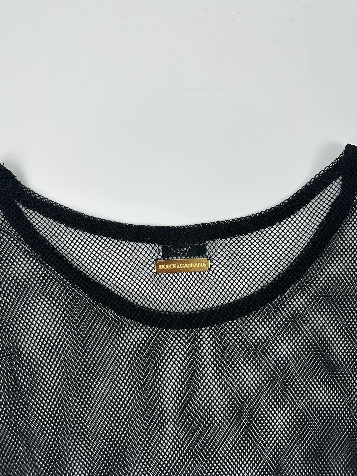Dolce & Gabbana Dolce Gabbana 00’s Black Mesh Longsleeves Size M / US 6-8 / IT 42-44 - 6 Thumbnail