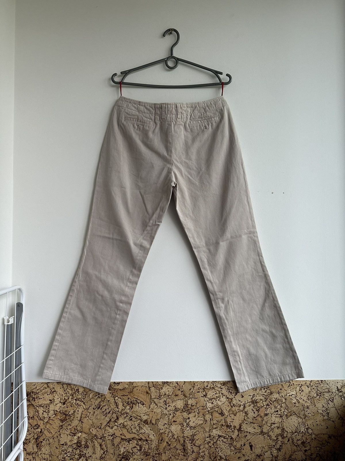 Prada 2003 Prada Cotton Beige Bootcut Chino Pants Women Size IT 42 Size 28" / US 6 / IT 42 - 2 Thumbnail