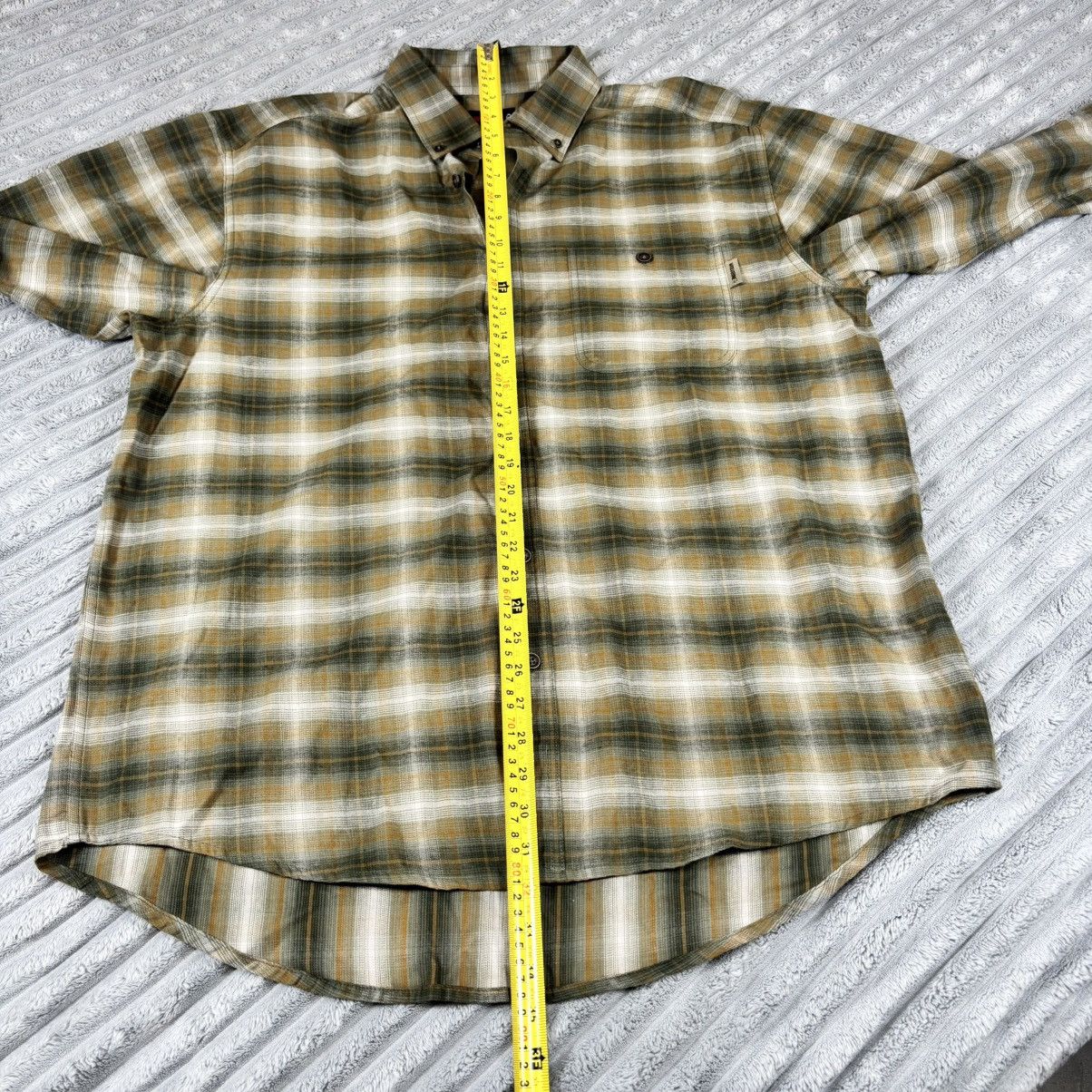 Wolverine Wolverine Olive Green Brown Cream Plaid Cotton Button XL Size US XL / EU 56 / 4 - 7 Thumbnail