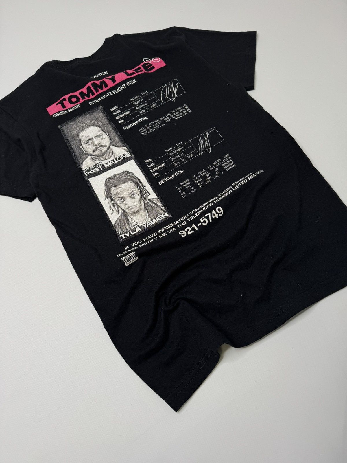 Rap Tees Posty Co Post Malone Tyla Yaweh rap tee tommy lee y2k skater Size US S / EU 44-46 / 1 - 3 Thumbnail