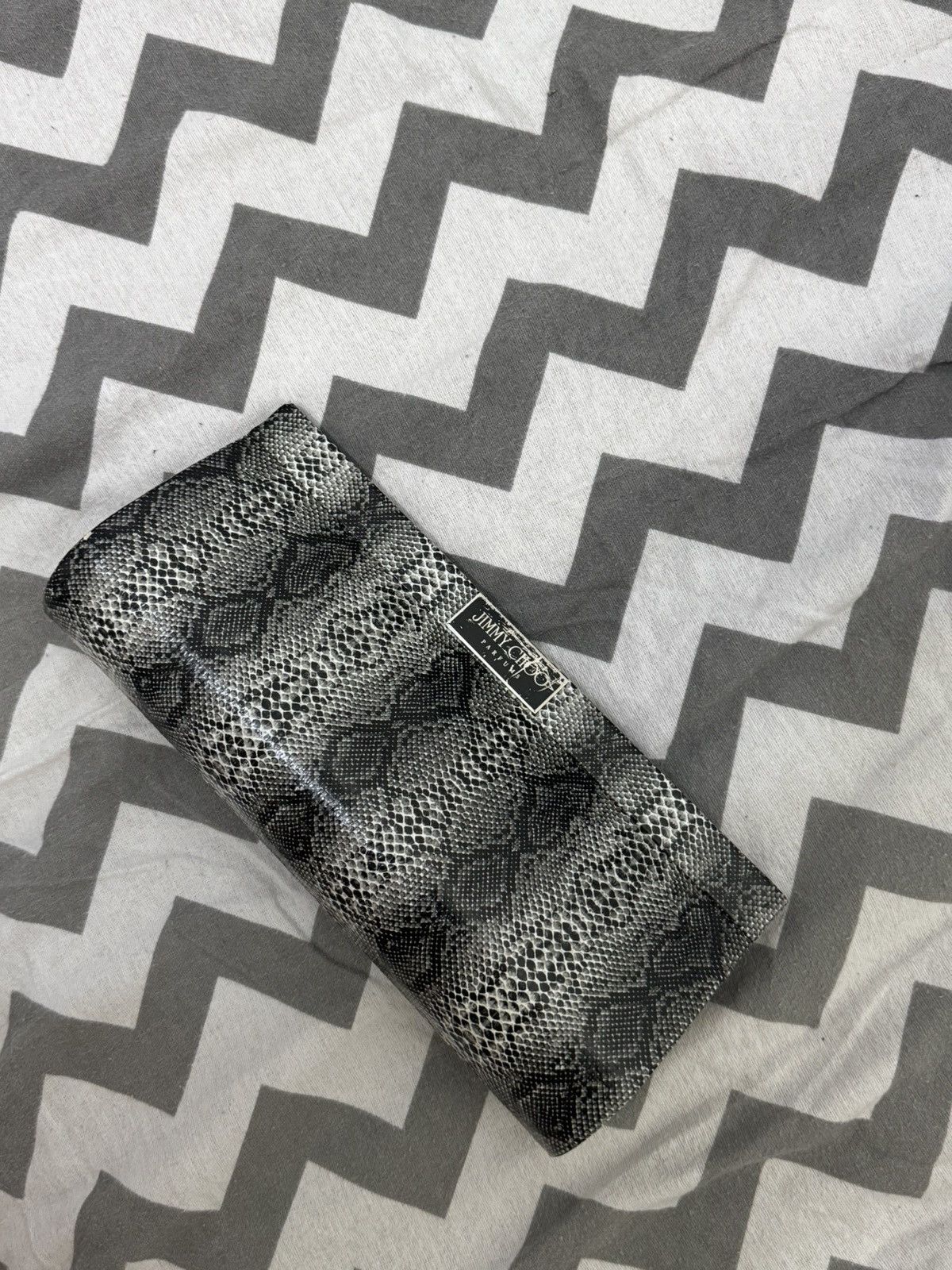 Jimmy Choo Jimmy Choo Parfums Snakeskin Print Clutch Bag / Makeup Bag Size ONE SIZE - 7 Thumbnail