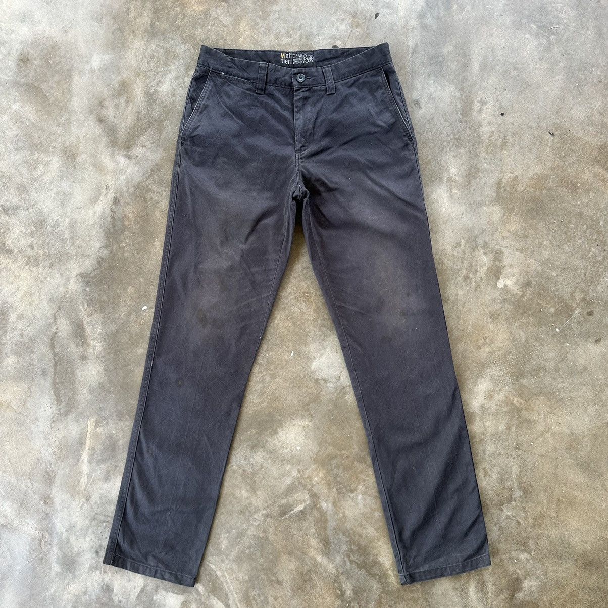 Vintage Viettien Black Casual Trousers Pants