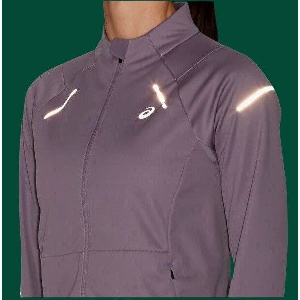 Asics Asics Lite Show 2 Jacket Purple Reflective Thumbhole Running Size M / US 6-8 / IT 42-44 - 12 Thumbnail